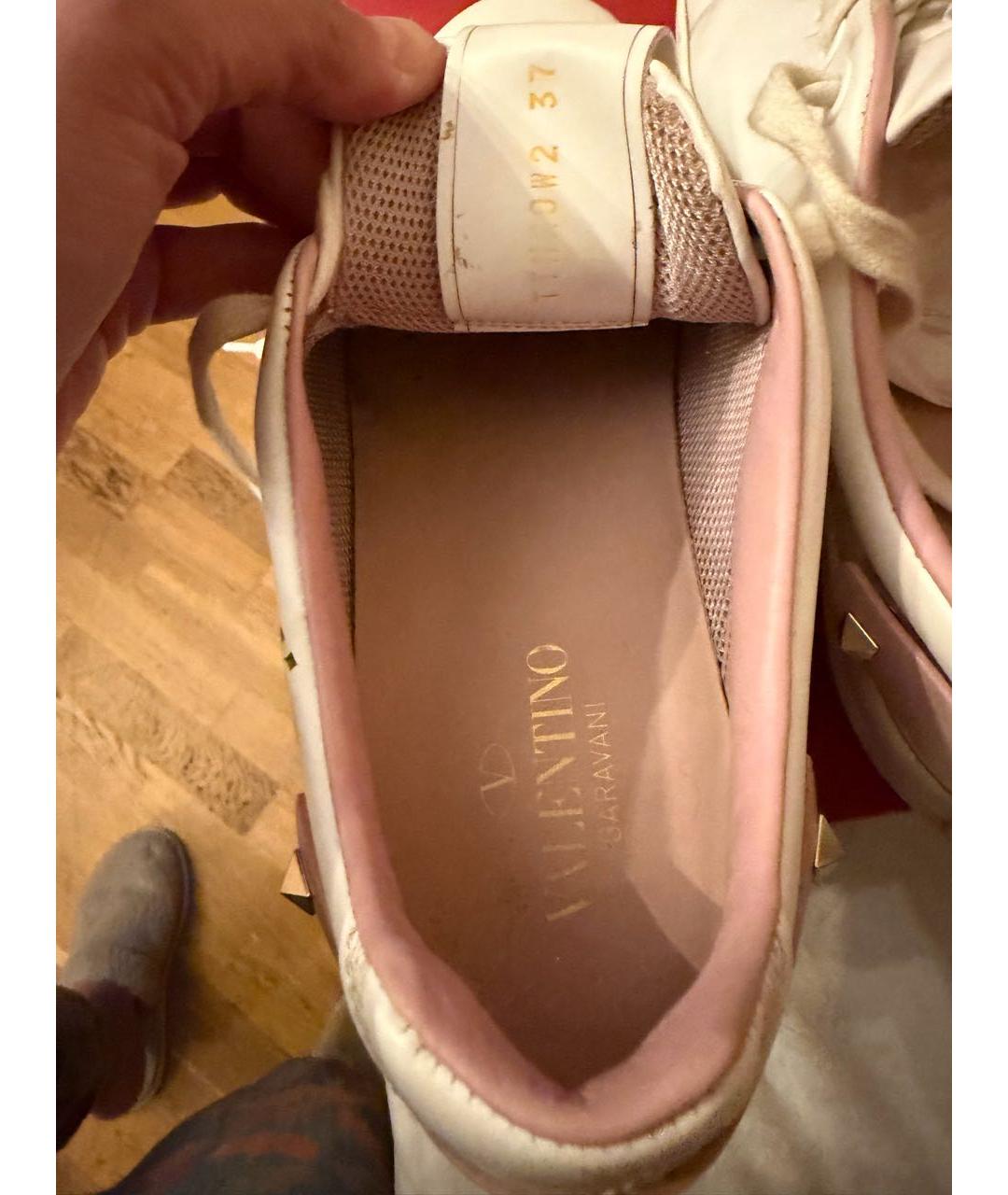 VALENTINO Белые кожаные кеды, фото 5