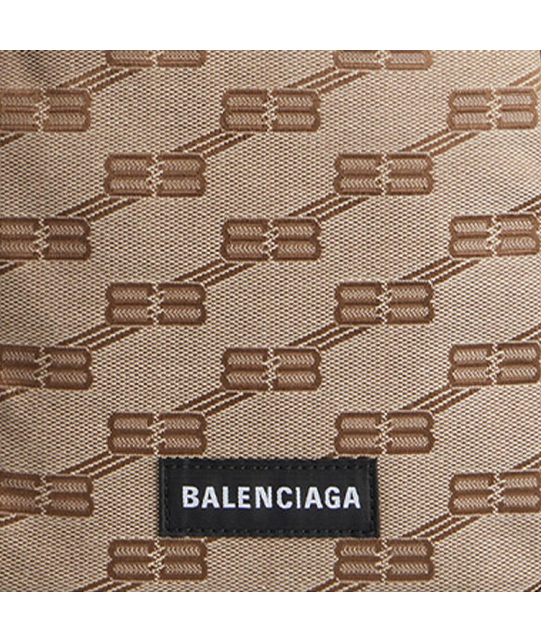BALENCIAGA Бежевая сумка через плечо из канвы, фото 5