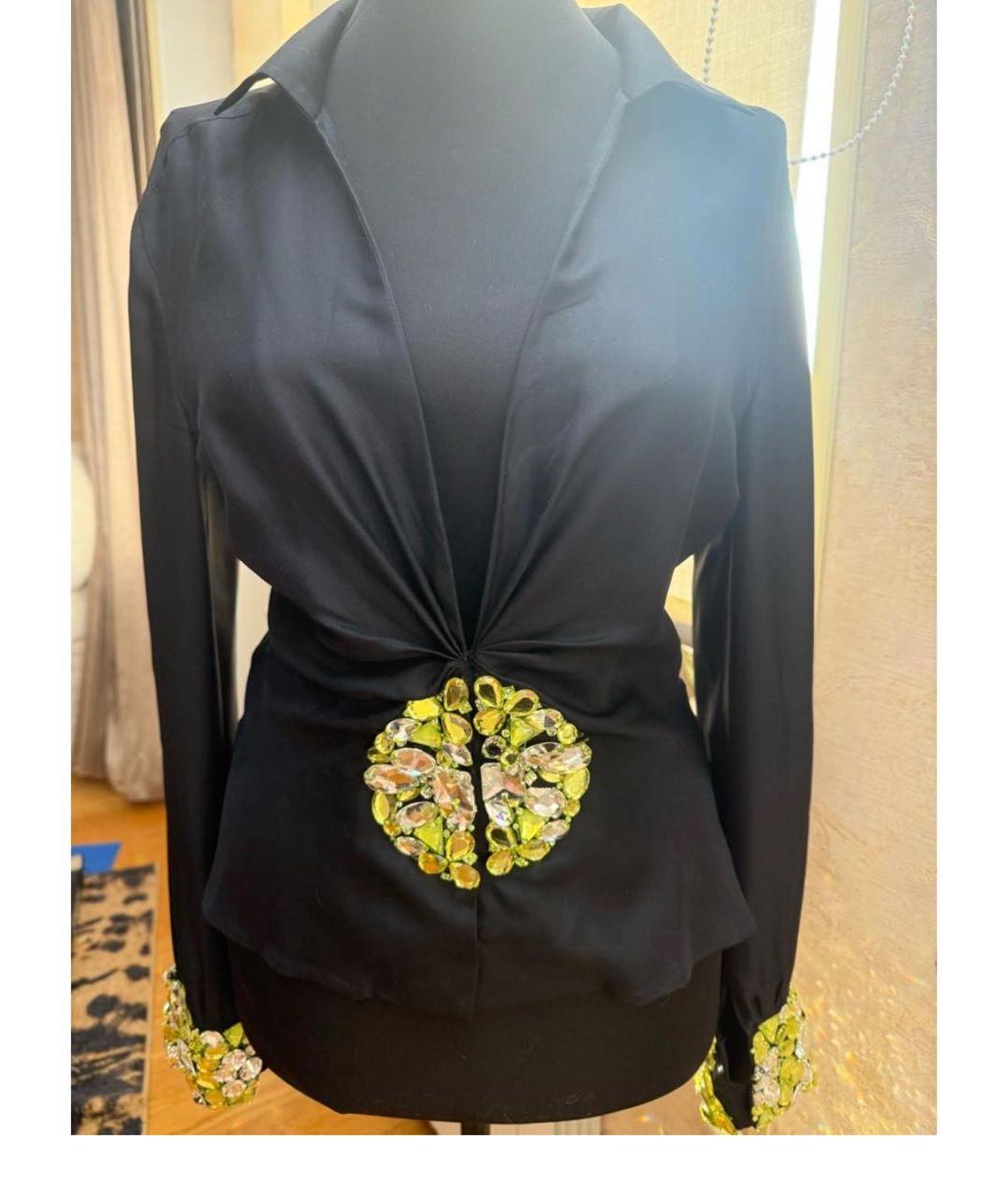 VERSACE Черная блузы, фото 5