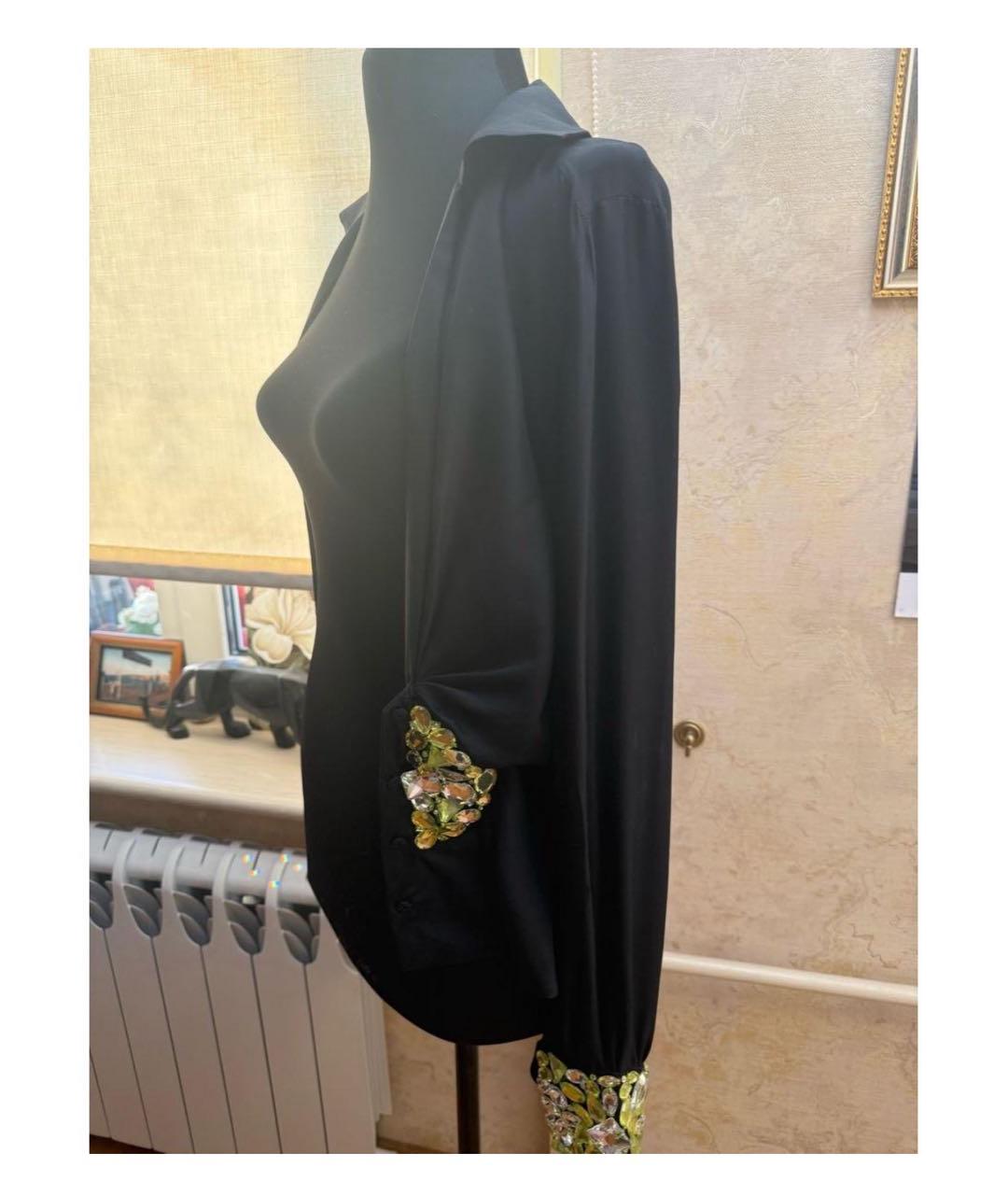 VERSACE Черная блузы, фото 4