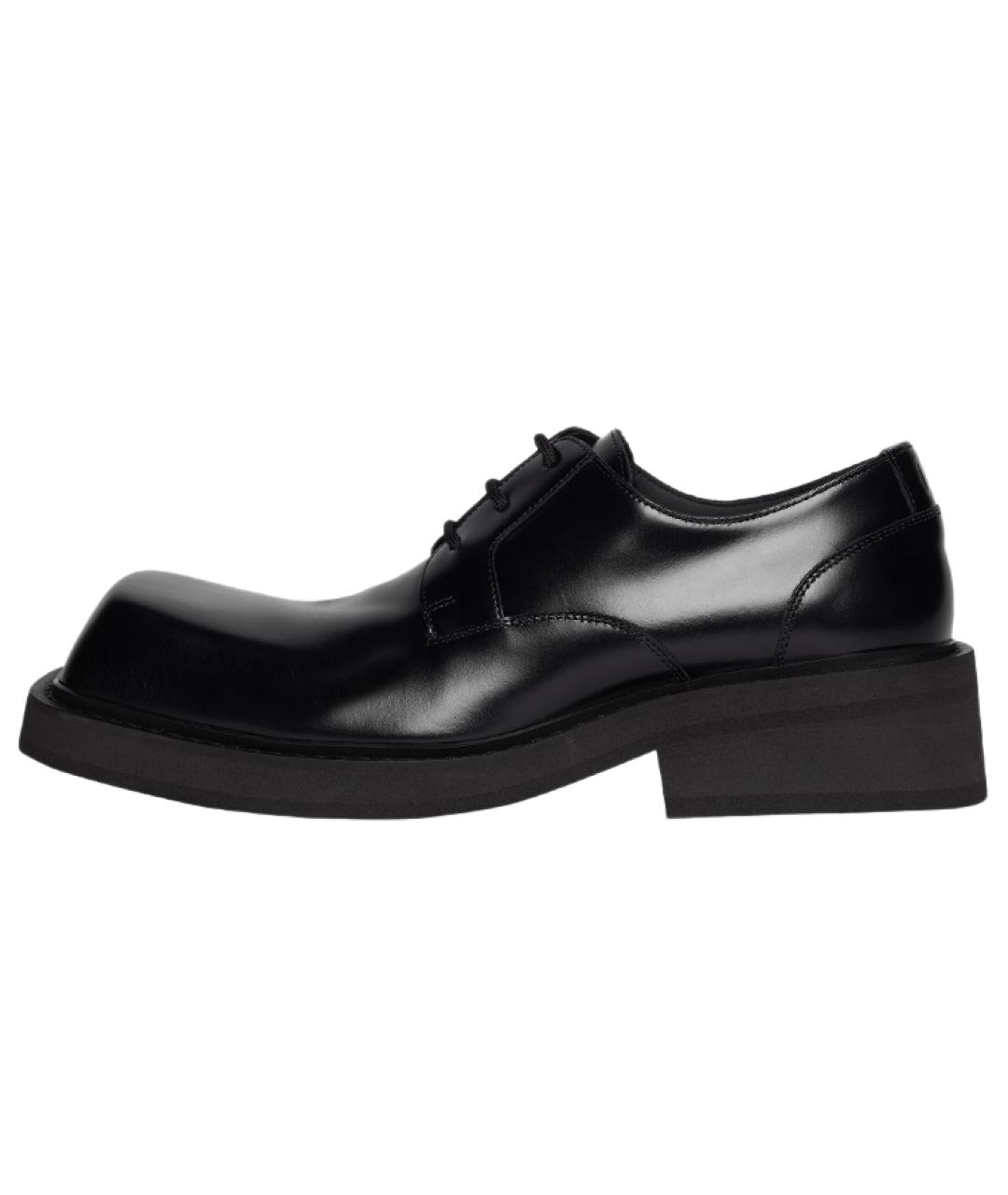 BALENCIAGA Черные кожаные туфли, фото 2