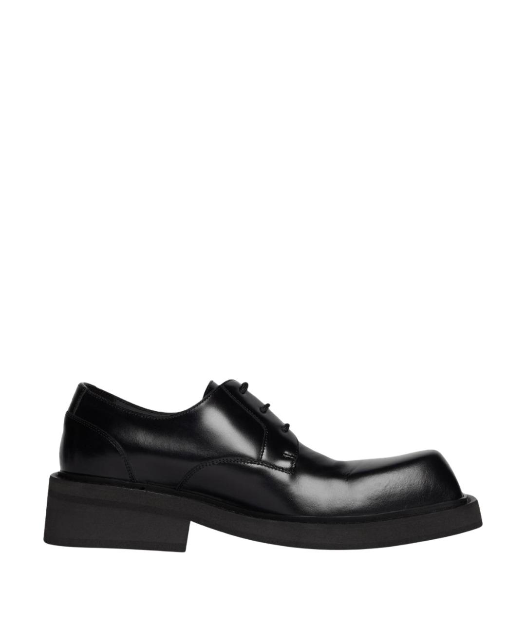 BALENCIAGA Черные кожаные туфли, фото 1
