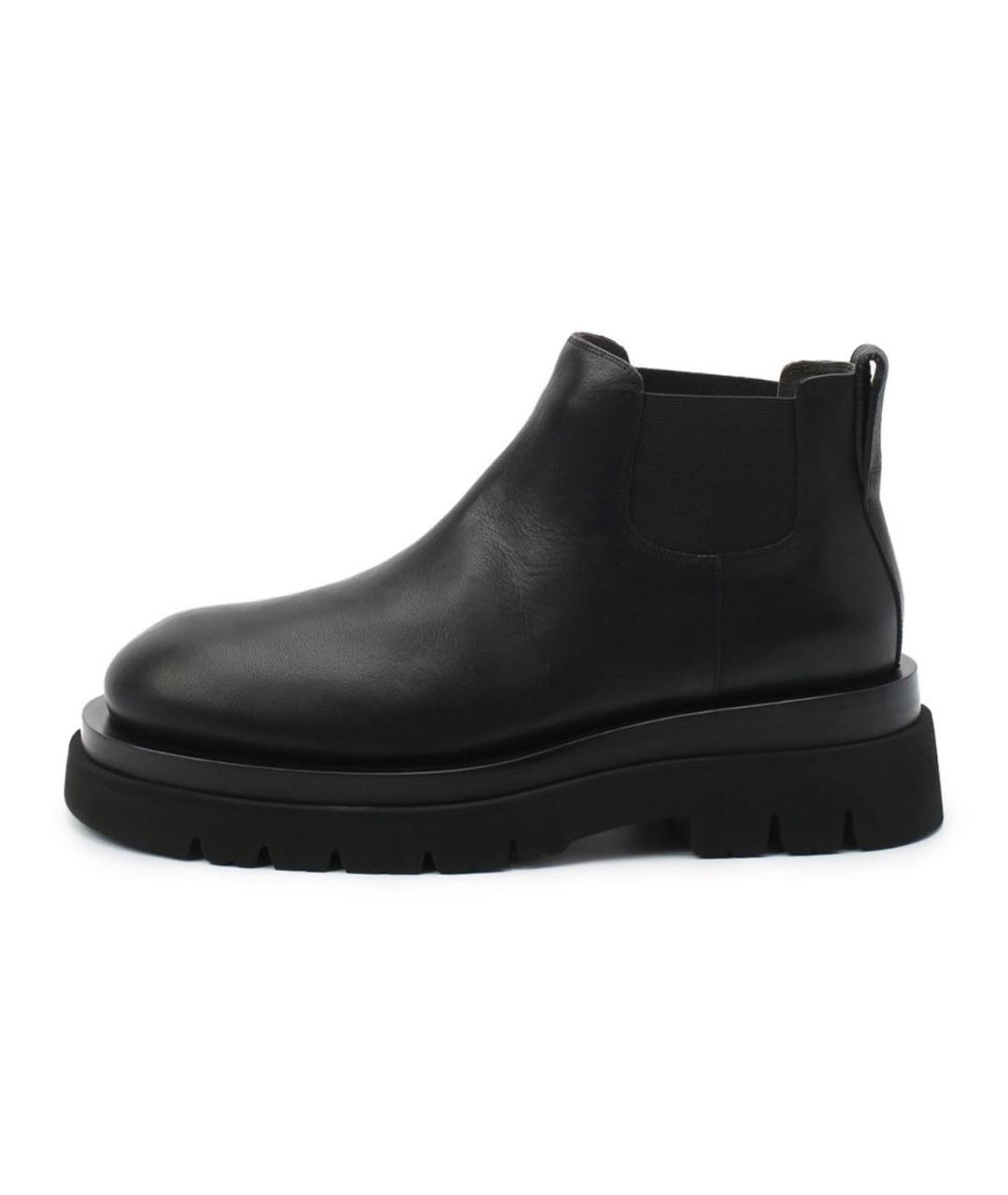BOTTEGA VENETA Черные кожаные полусапоги, фото 9