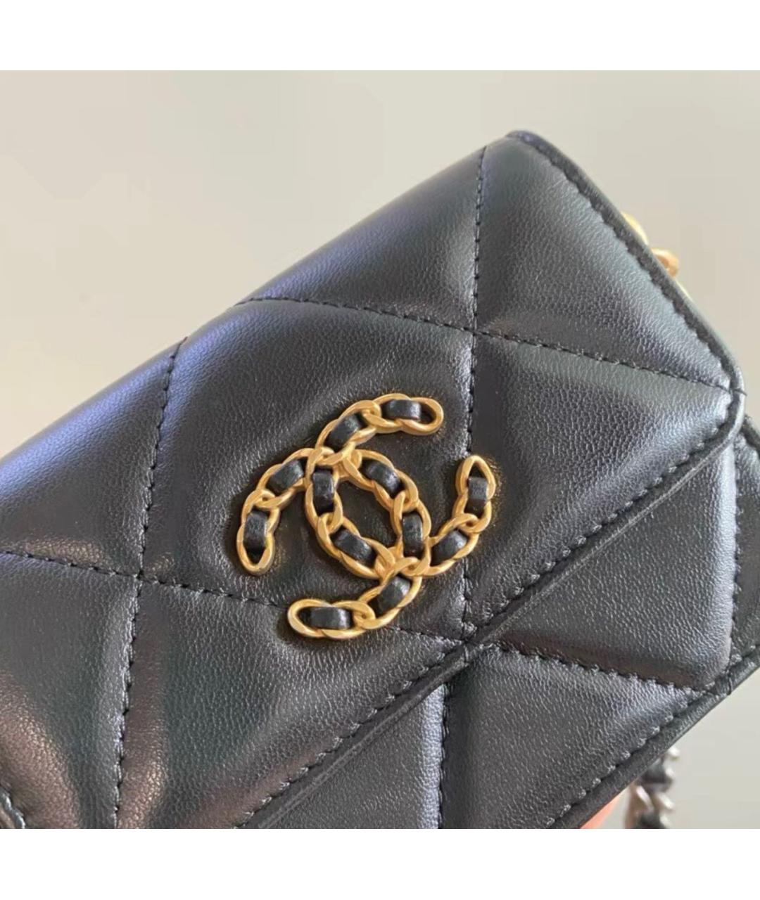 CHANEL Черная кожаная сумка через плечо, фото 3
