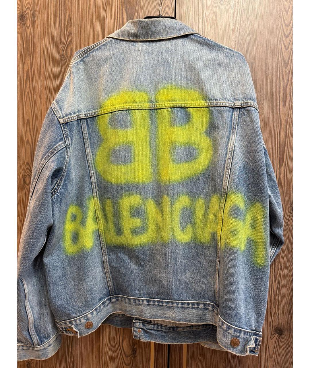 BALENCIAGA Синяя деним куртка, фото 8