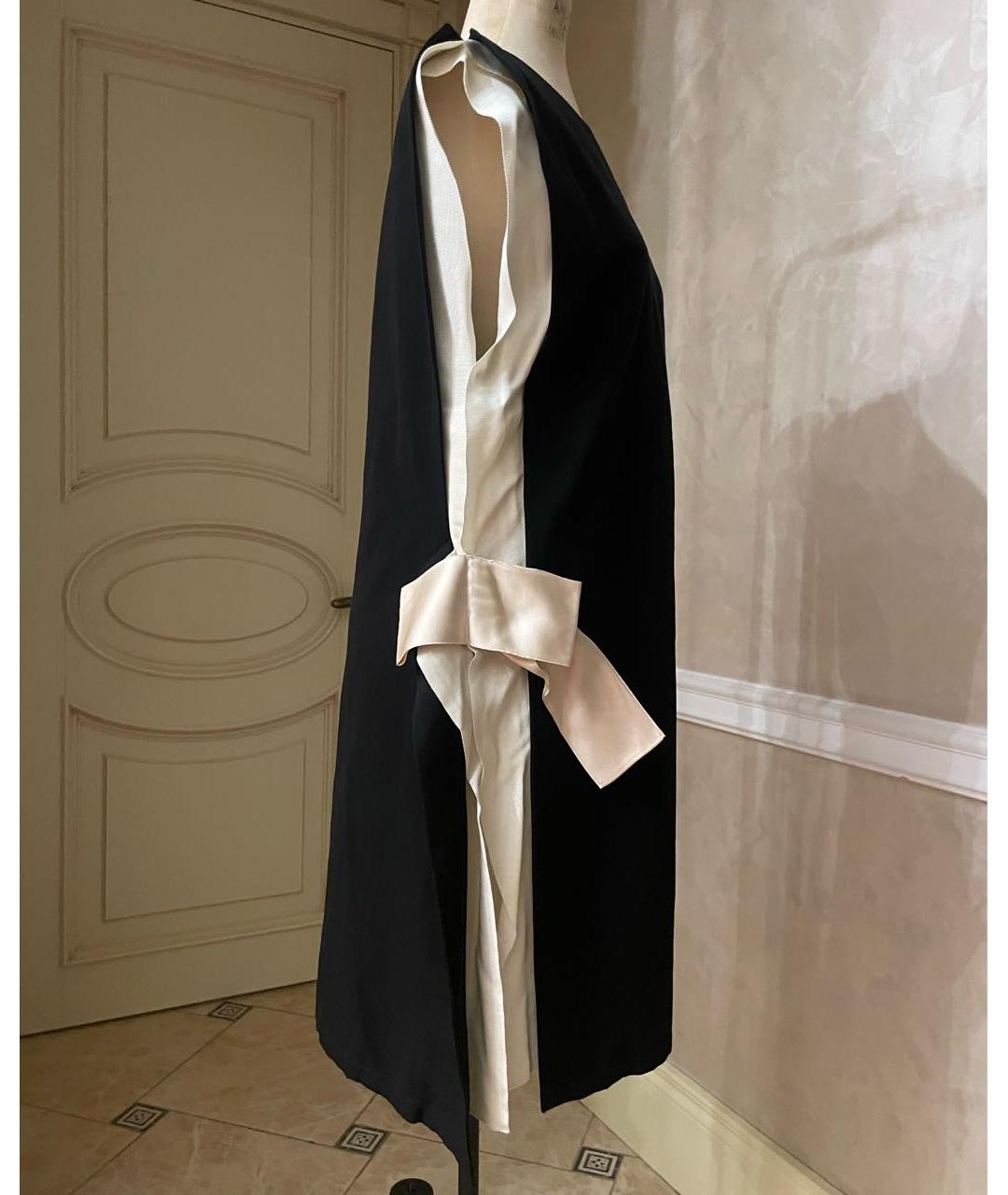LANVIN Черное хлопковое вечернее платье, фото 4