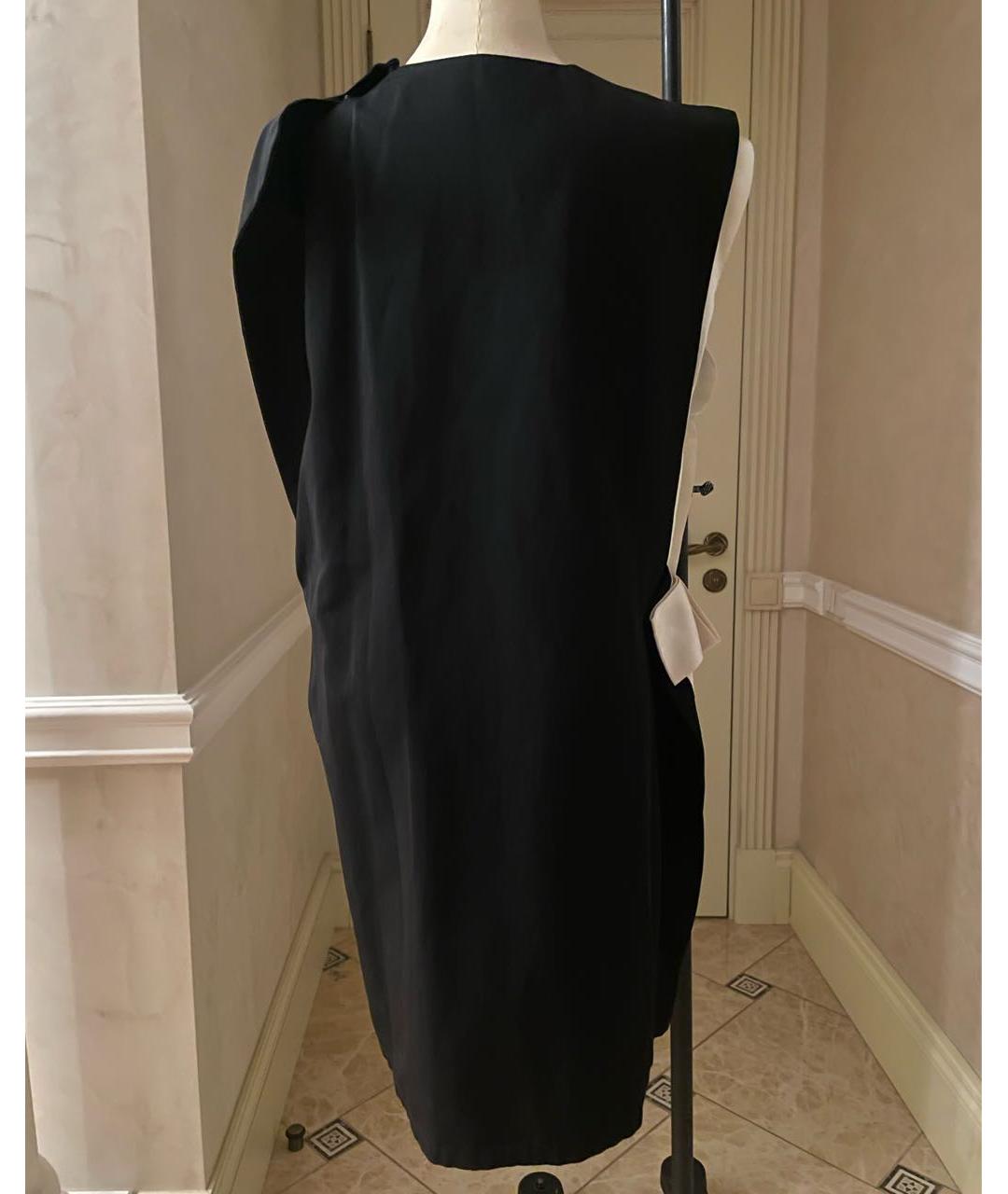 LANVIN Черное хлопковое вечернее платье, фото 3