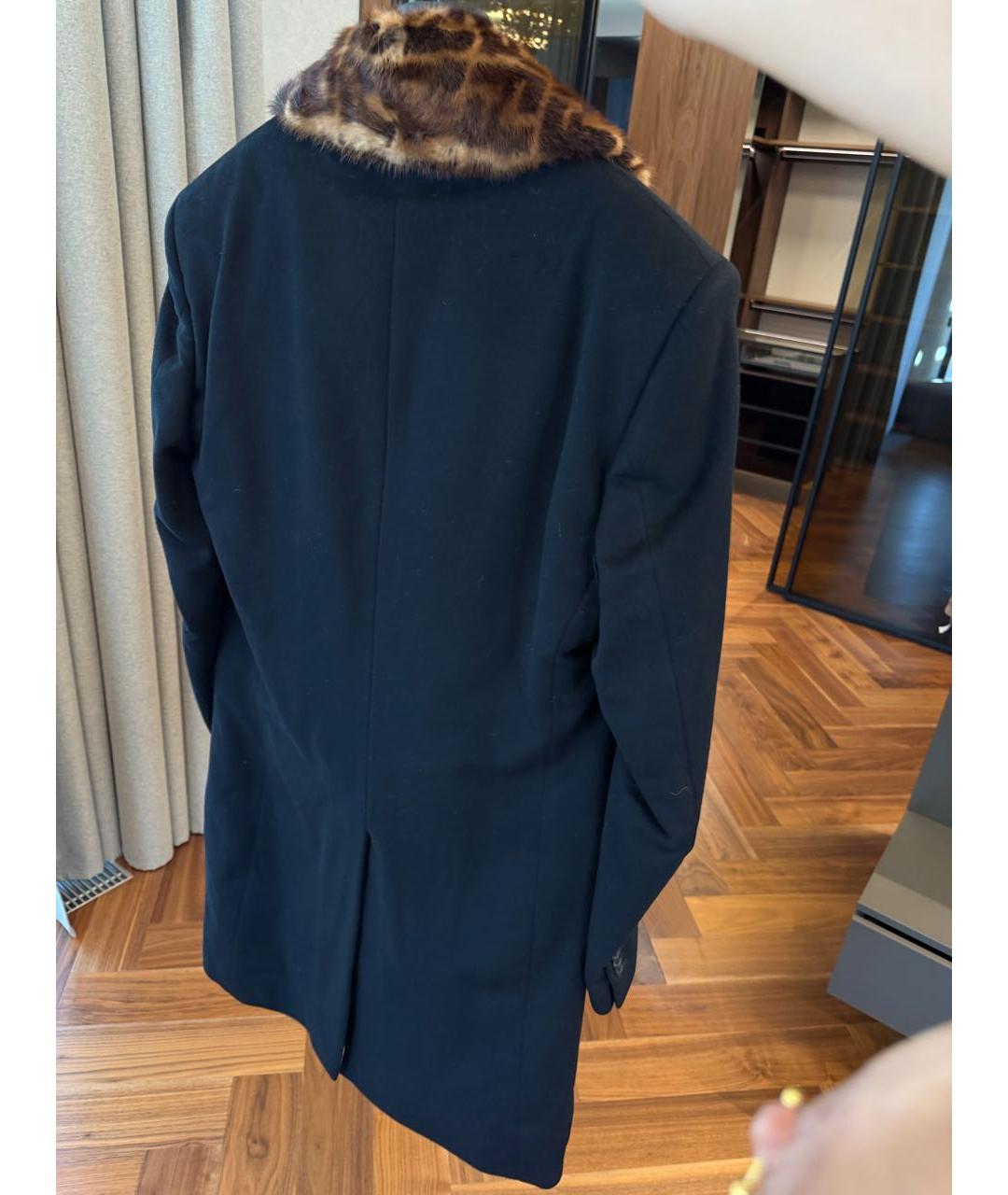 FENDI Черная шерстяная парка, фото 2