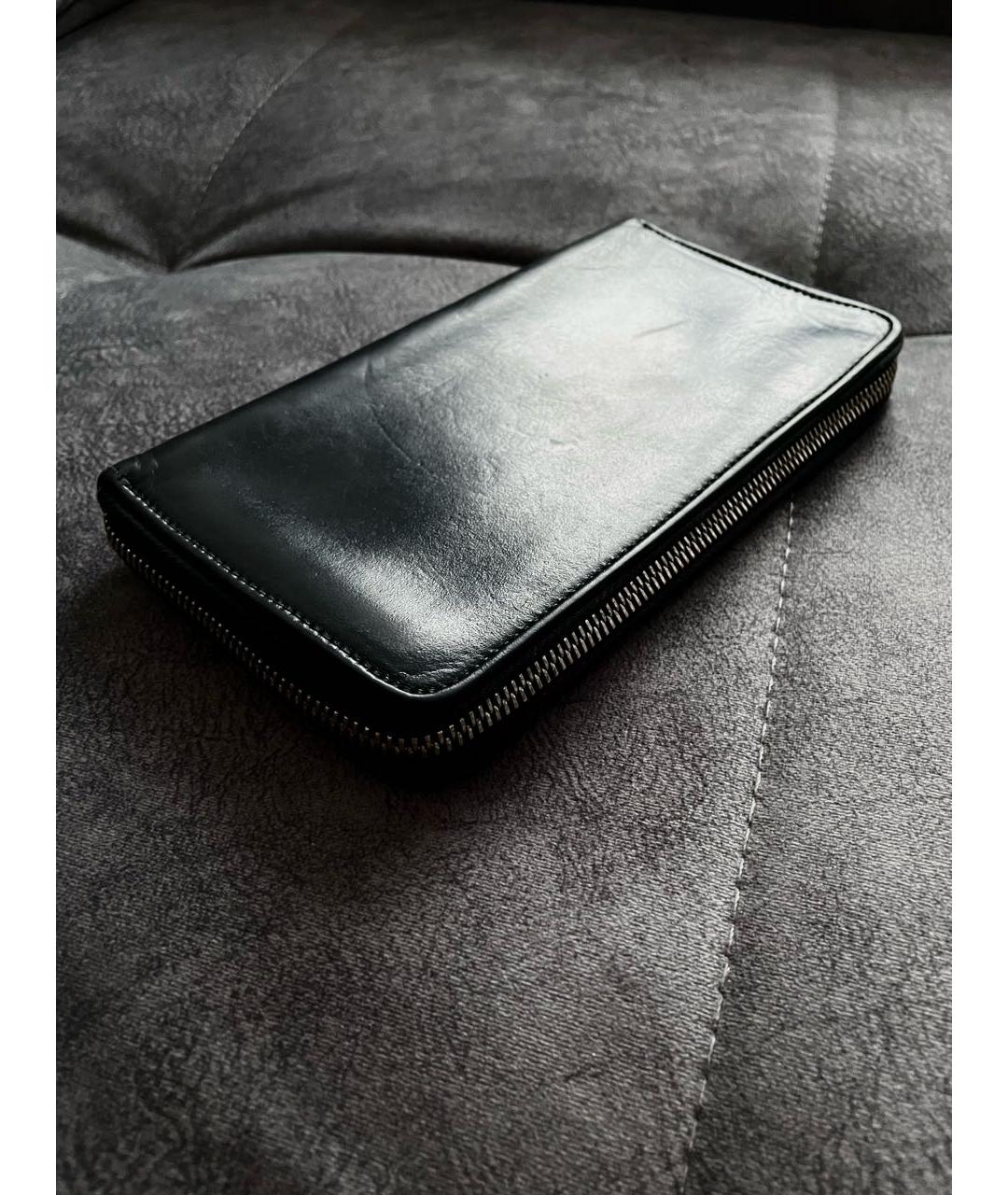 RICK OWENS Черный кошелек из экзотической кожи, фото 2