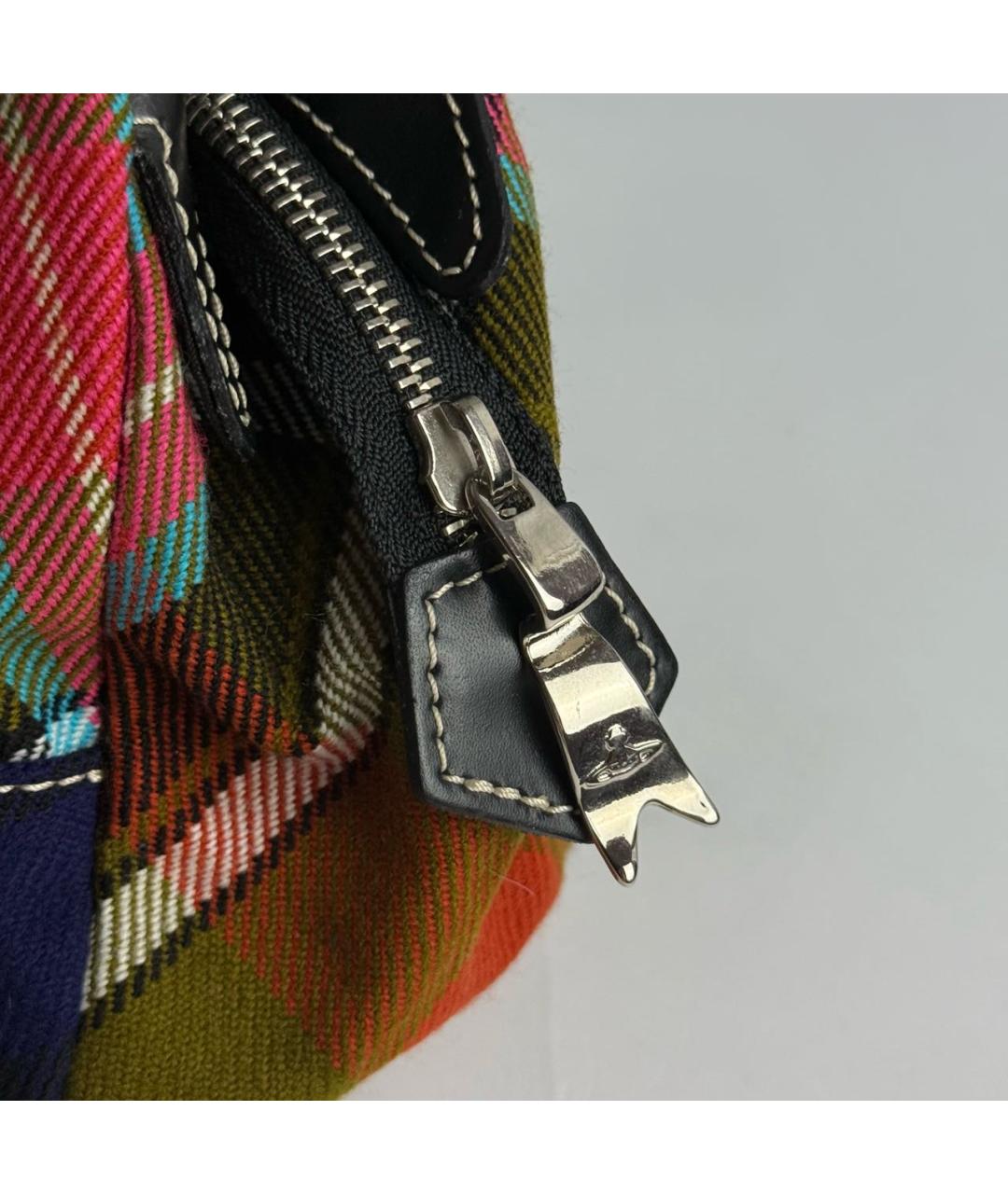 VIVIENNE WESTWOOD Мульти тканевая сумка с короткими ручками, фото 6