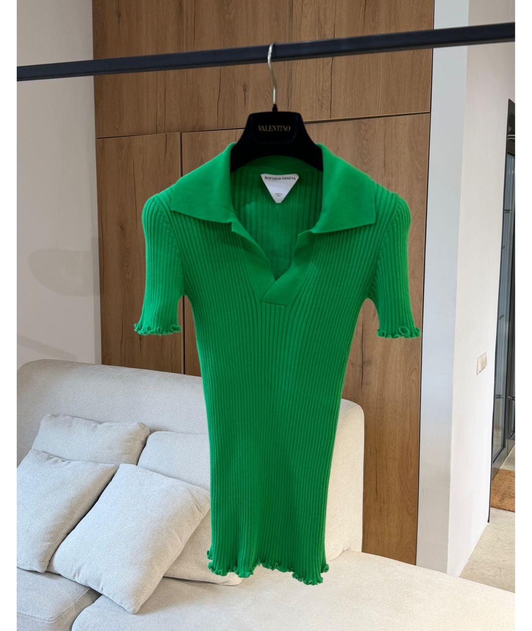 BOTTEGA VENETA Зеленая футболка, фото 2