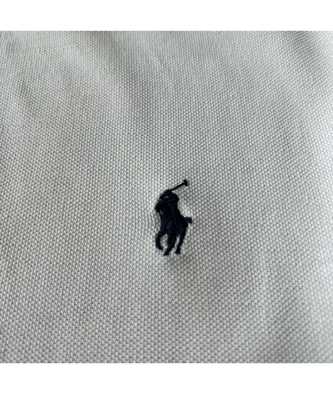 POLO RALPH LAUREN Белое хлопковое поло с коротким рукавом, фото 4