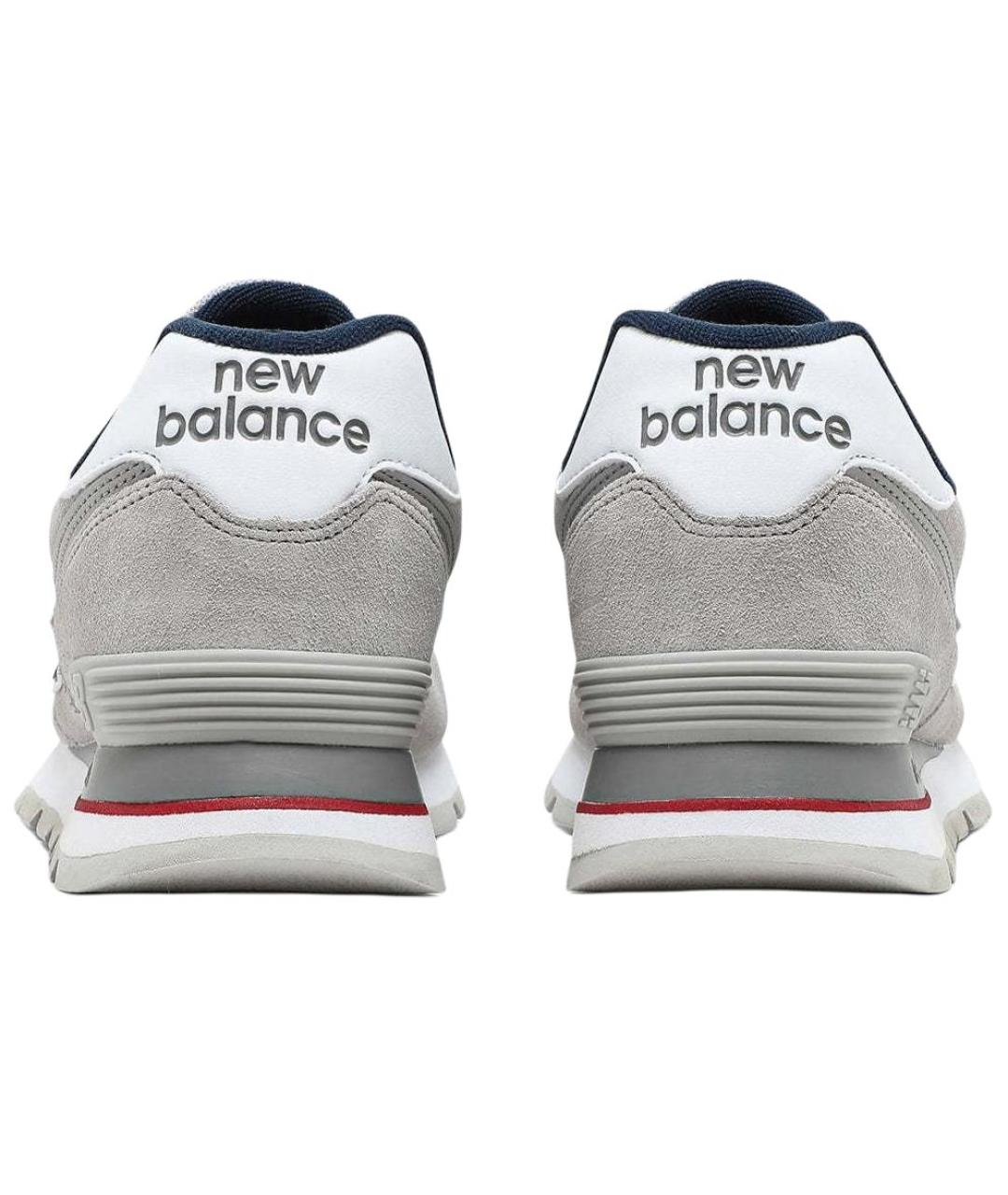 NEW BALANCE Серые замшевые кроссовки, фото 4