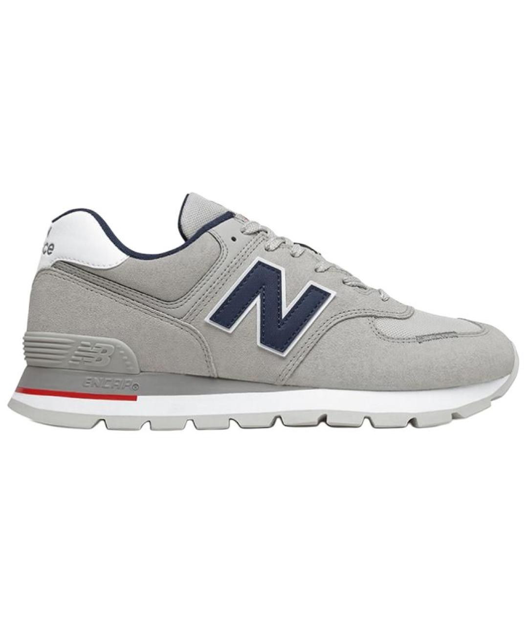 NEW BALANCE Серые замшевые кроссовки, фото 1