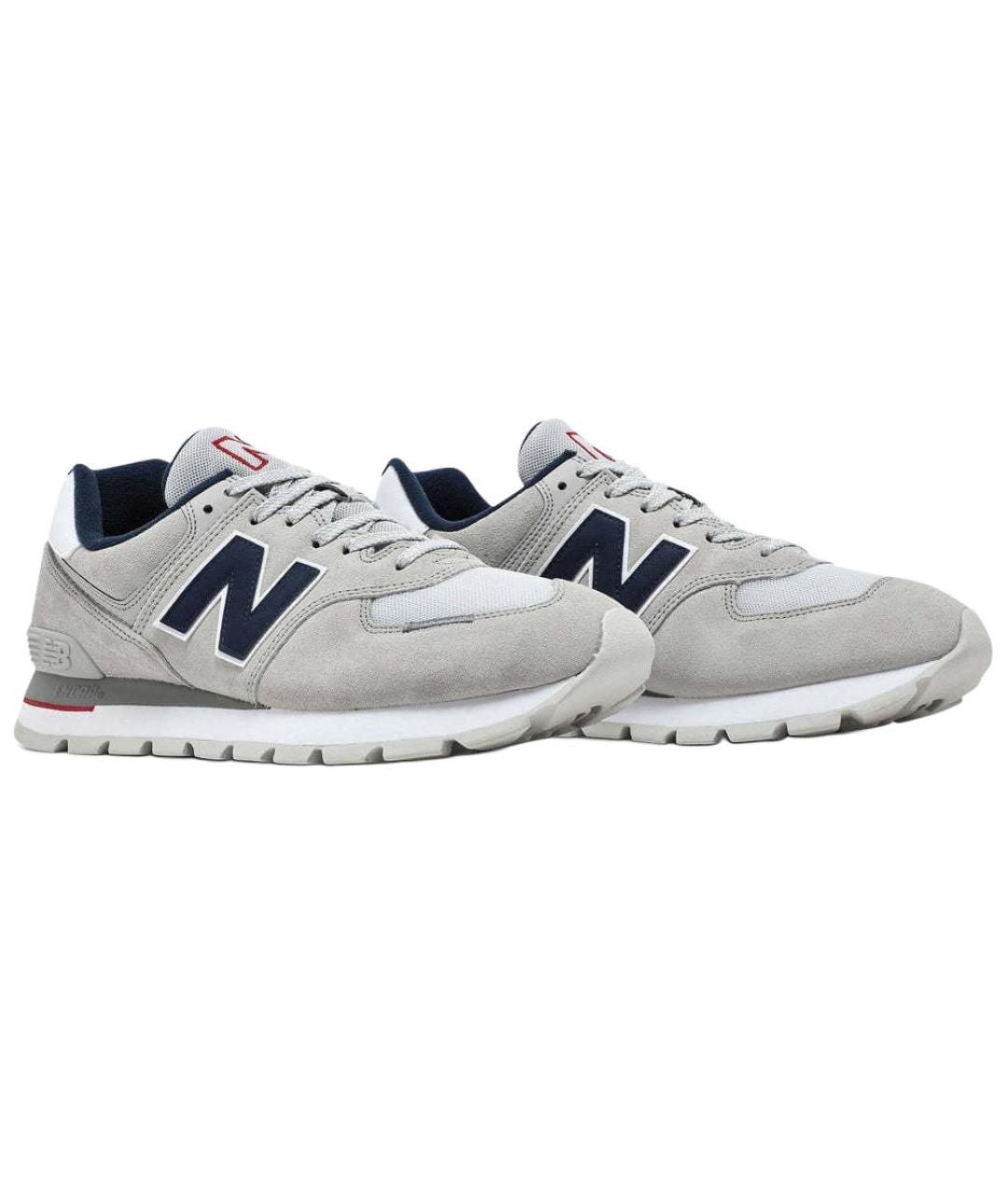 NEW BALANCE Серые замшевые кроссовки, фото 3