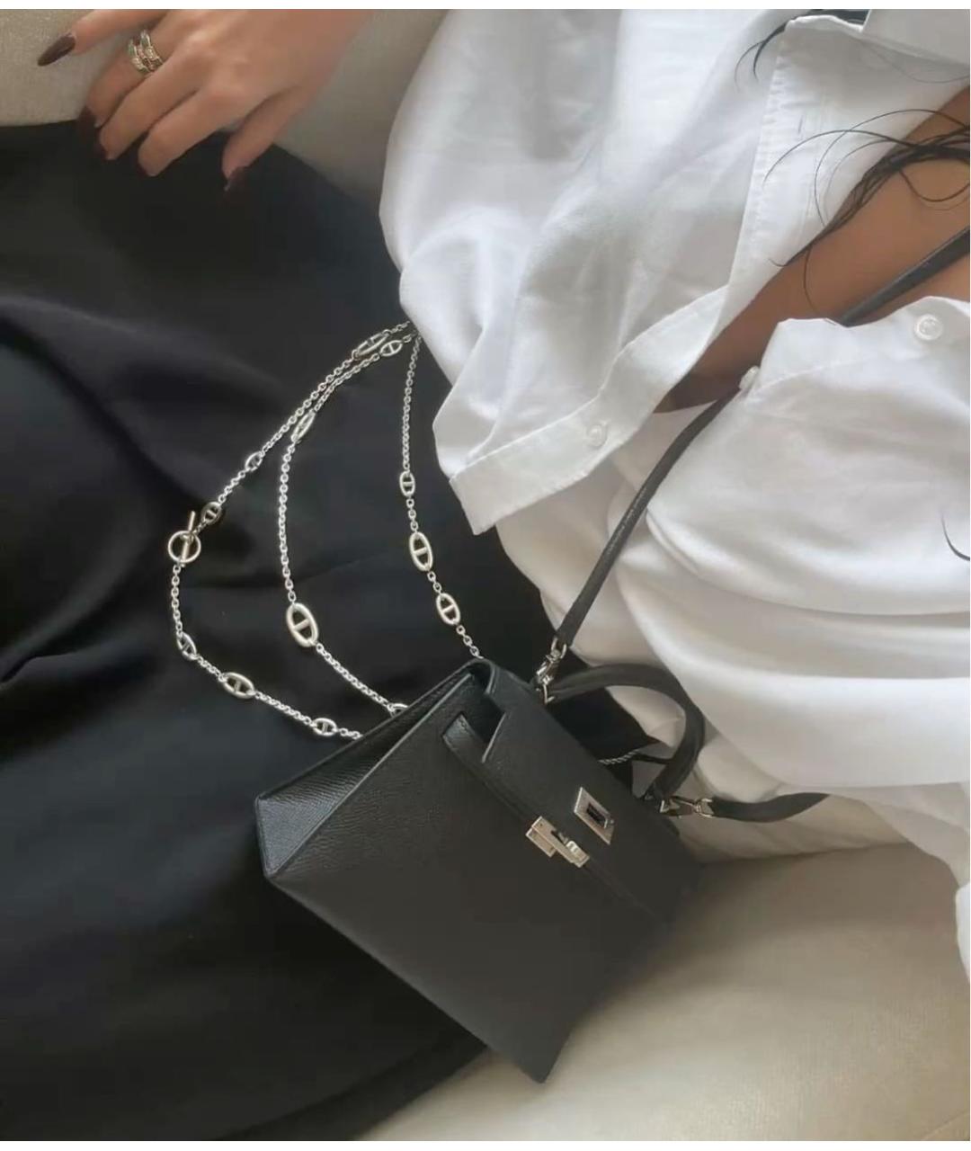 HERMES Серебряное серебряное колье, фото 7