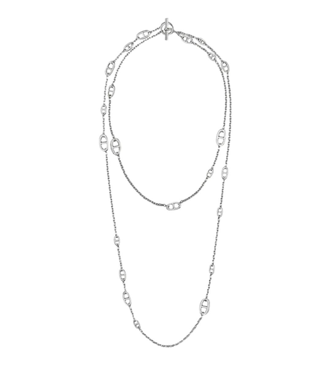 HERMES Серебряное серебряное колье, фото 1
