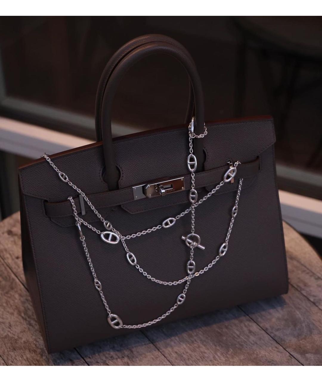 HERMES Серебряное серебряное колье, фото 8