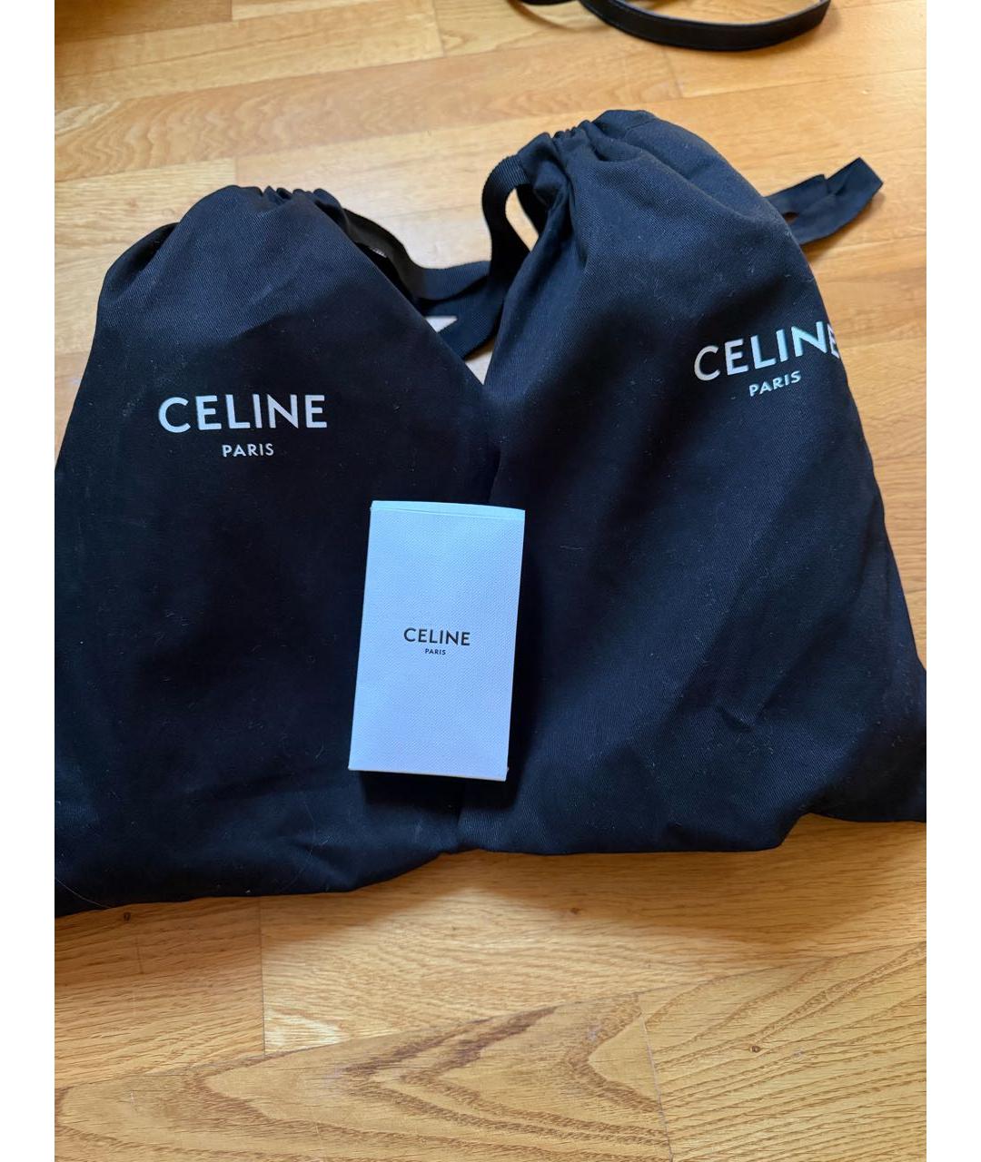 CELINE Белые кожаные кроссовки, фото 7