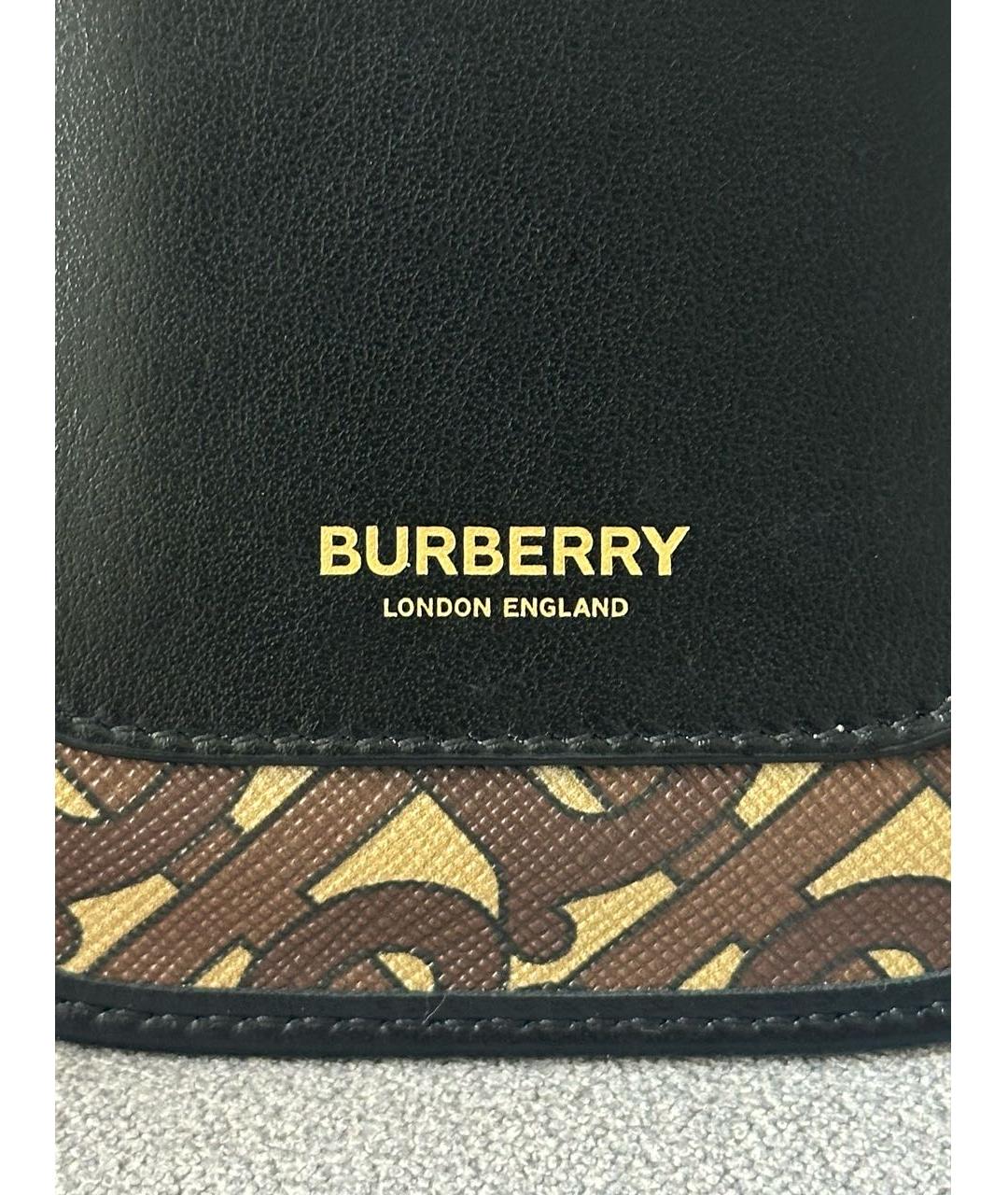 BURBERRY Коричневая сумка через плечо из канвы, фото 6