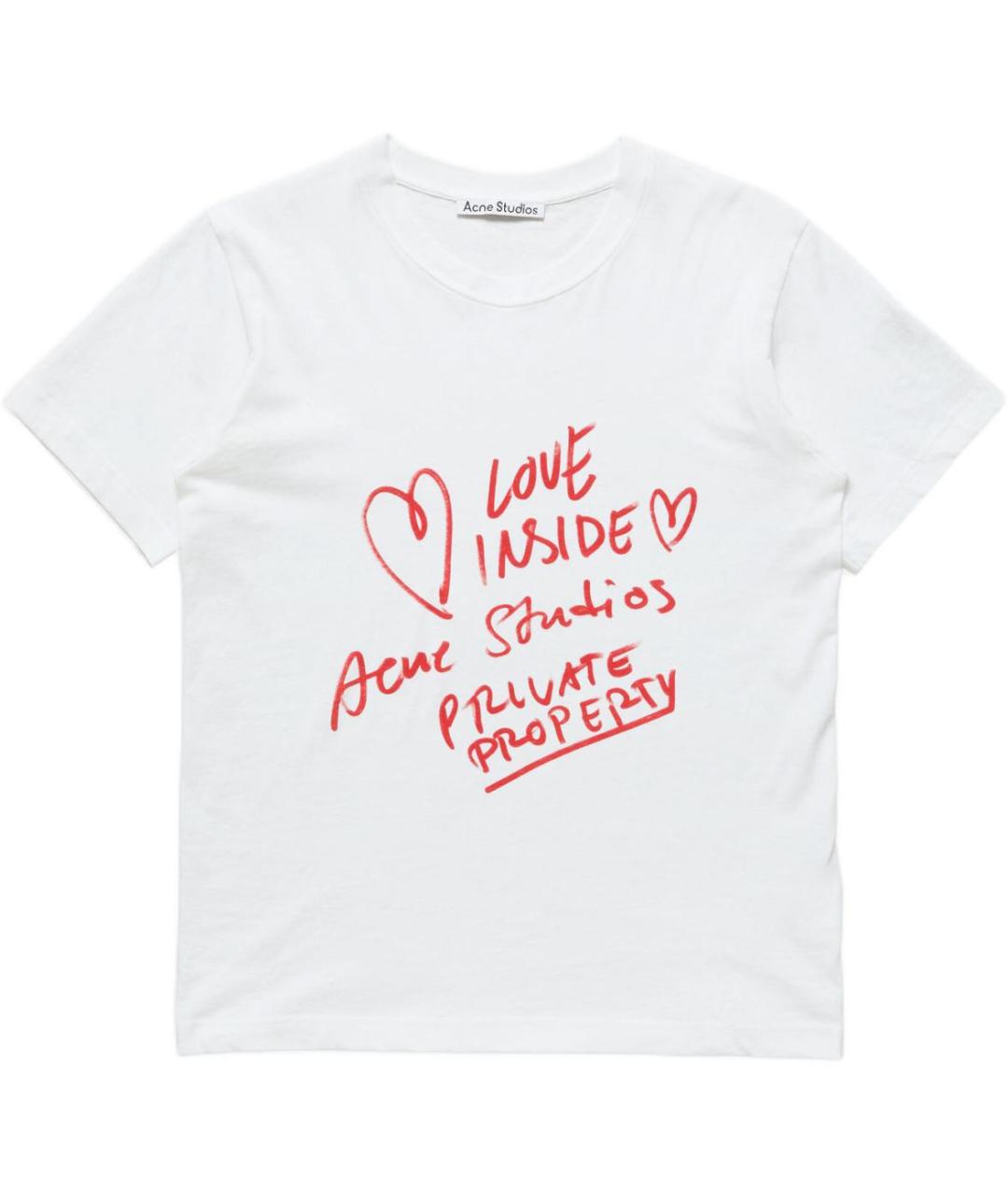 ACNE STUDIOS Белая футболка, фото 1