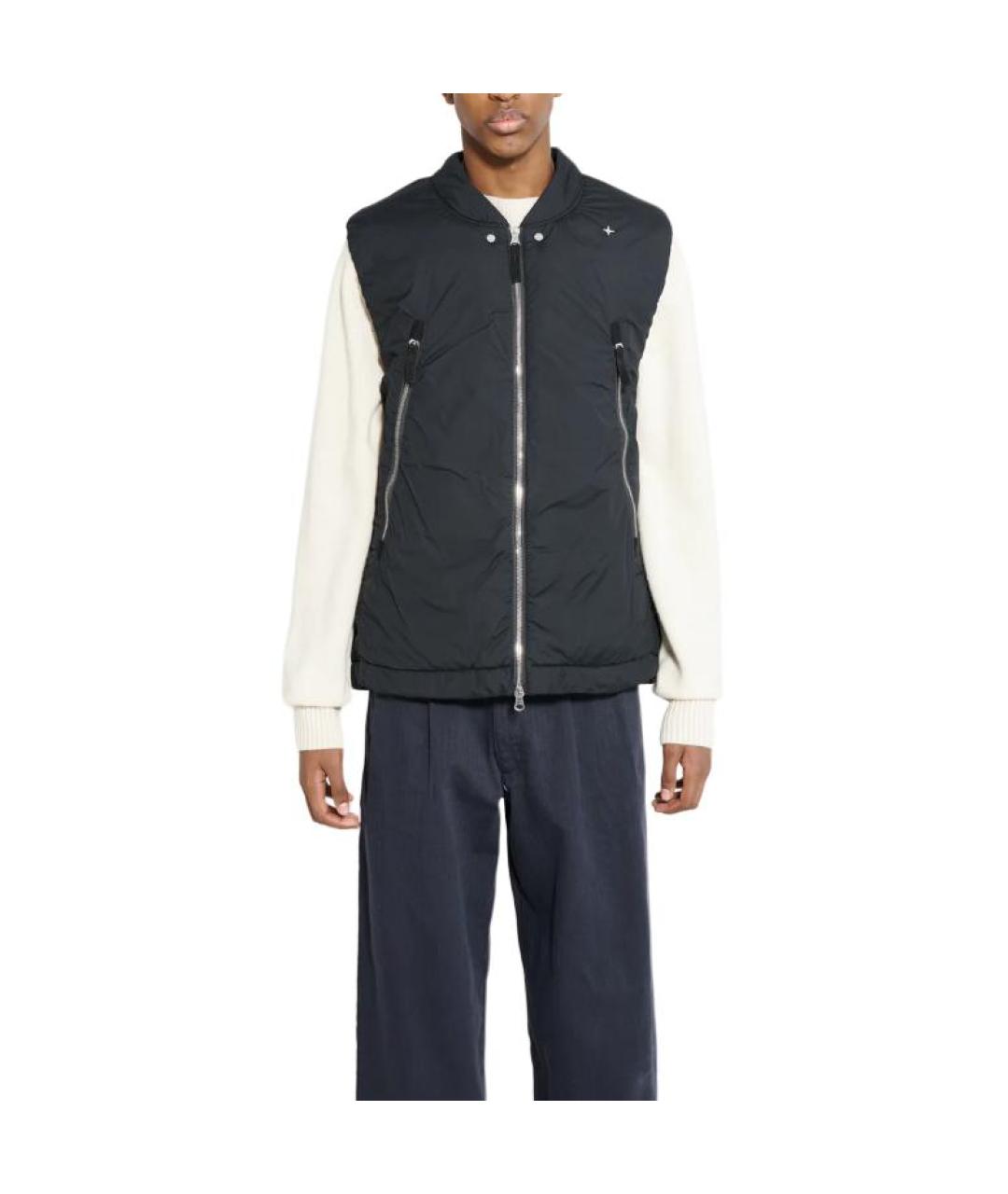 STONE ISLAND Черный жилет, фото 3