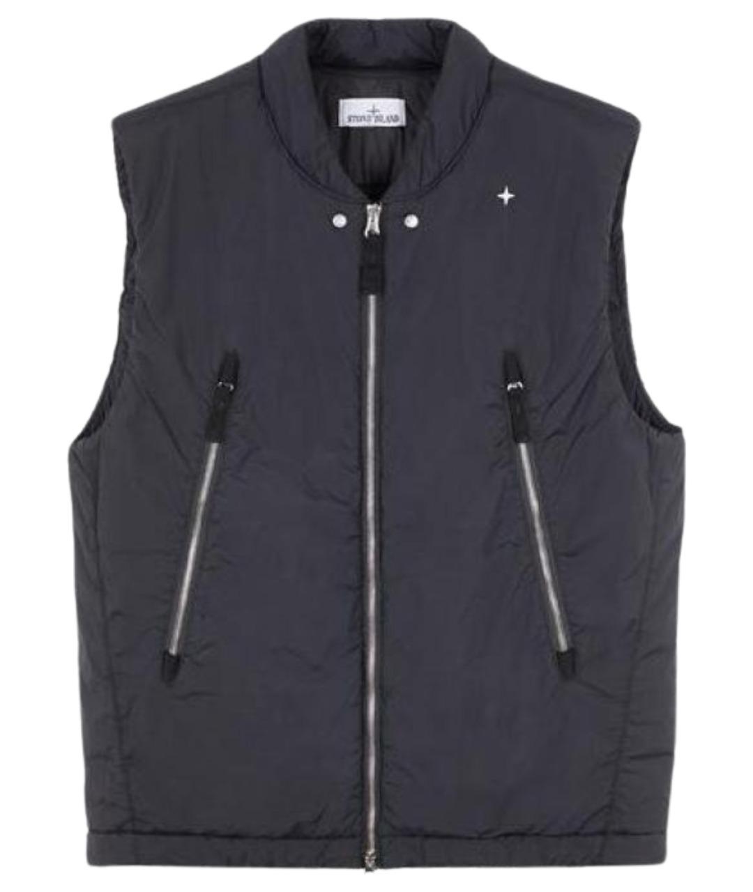 STONE ISLAND Черный жилет, фото 1