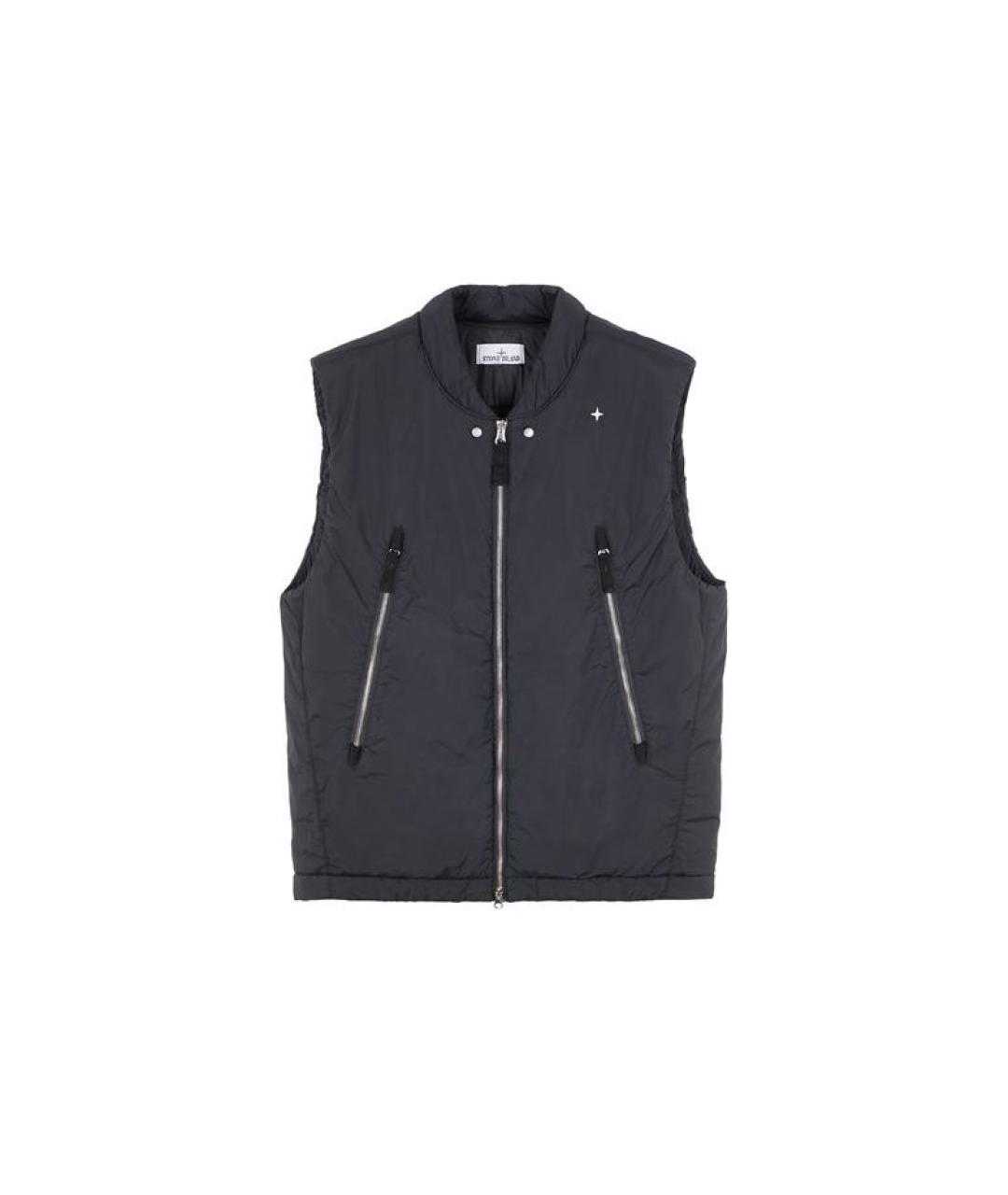 STONE ISLAND Черный жилет, фото 6