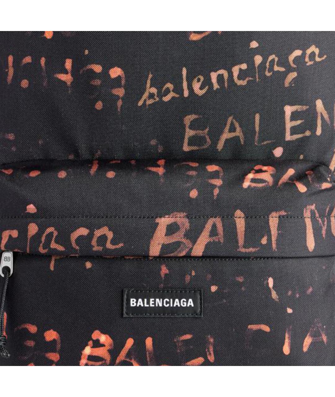 BALENCIAGA Черный нейлоновый рюкзак, фото 5