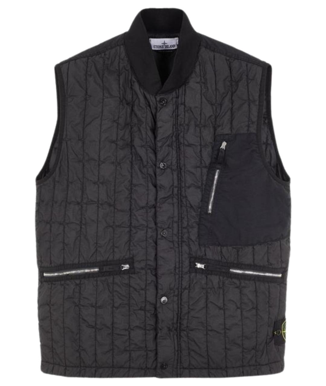 STONE ISLAND Черный жилет, фото 1