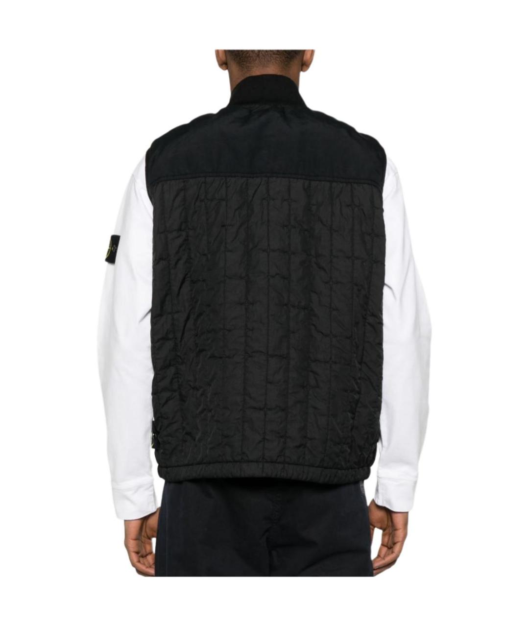 STONE ISLAND Черный жилет, фото 5