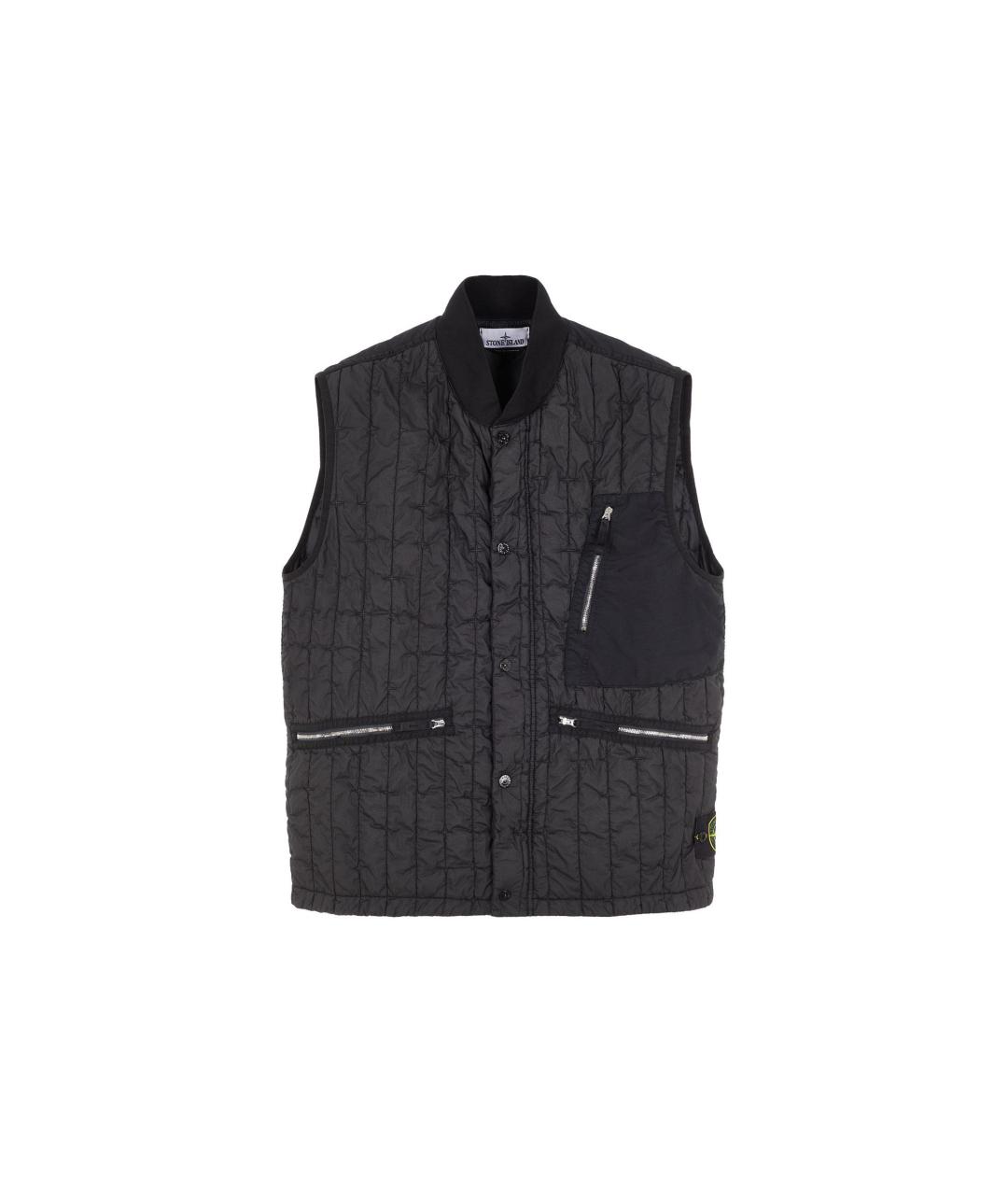 STONE ISLAND Черный жилет, фото 6