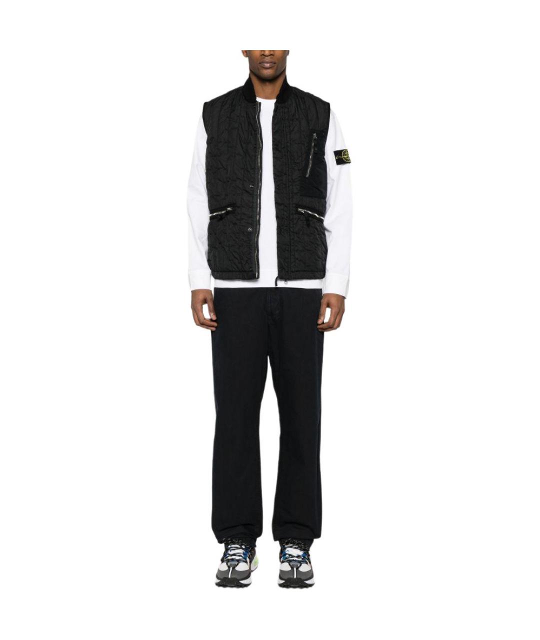 STONE ISLAND Черный жилет, фото 3