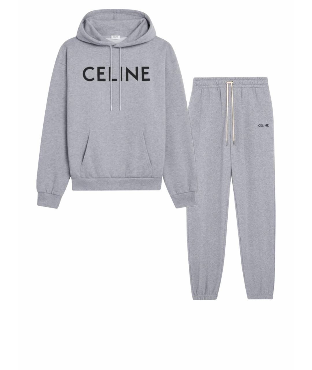CELINE Серый хлопковый спортивные костюмы, фото 1