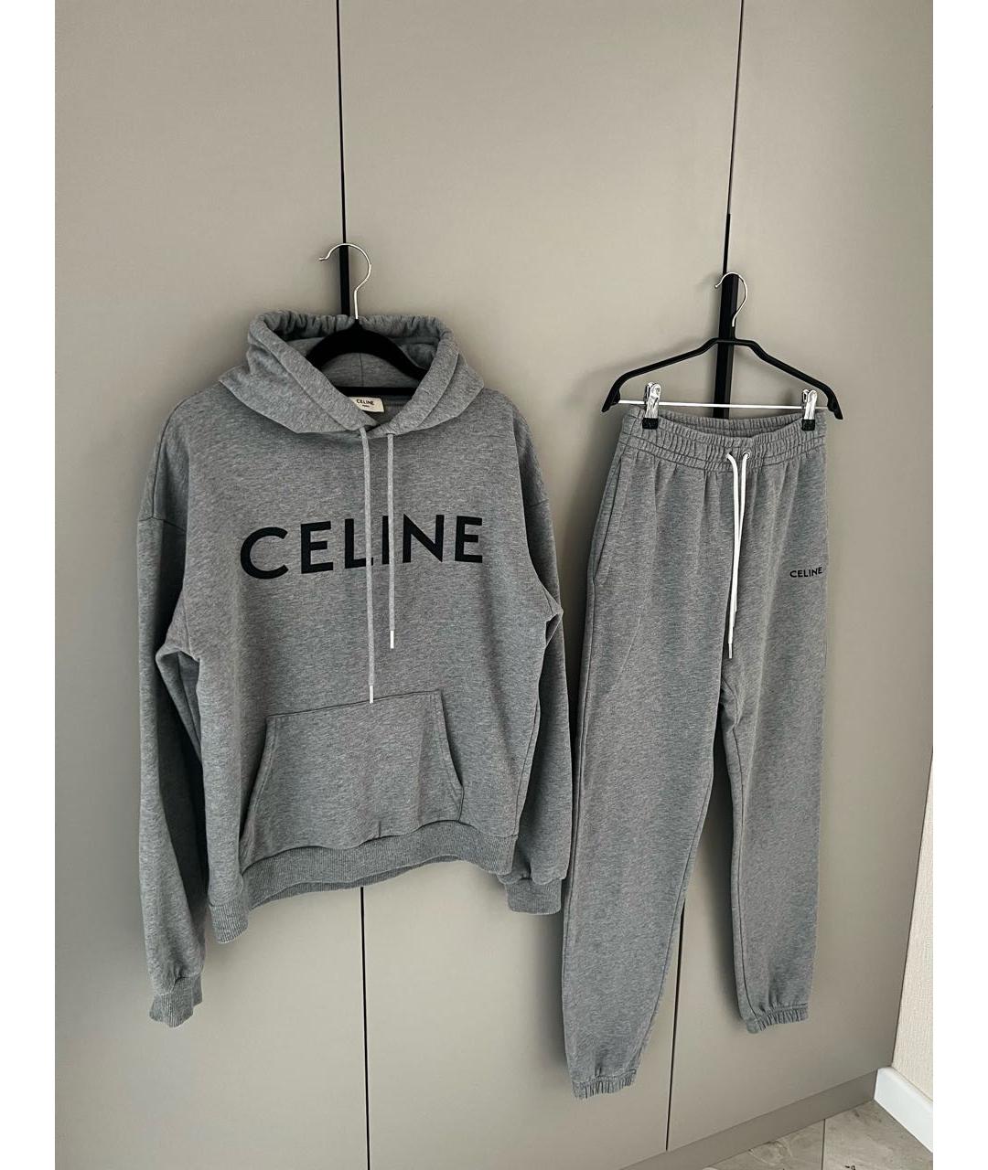 CELINE Серый хлопковый спортивные костюмы, фото 3