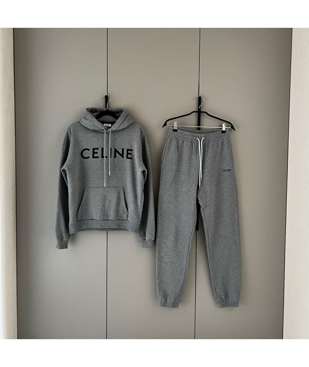 CELINE Серый хлопковый спортивные костюмы, фото 2