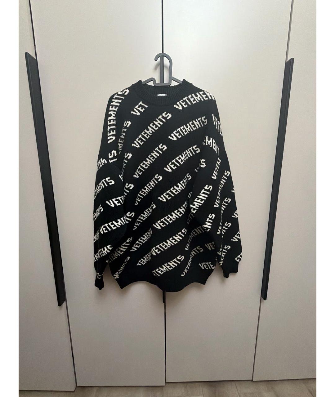 VETEMENTS Черный шерстяной джемпер / свитер, фото 5