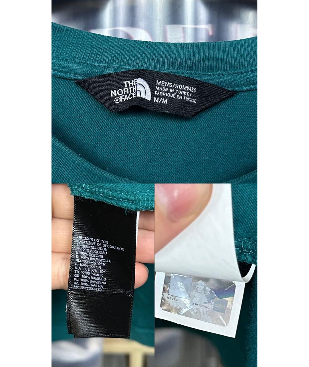 THE NORTH FACE Зеленая хлопковая футболка, фото 6