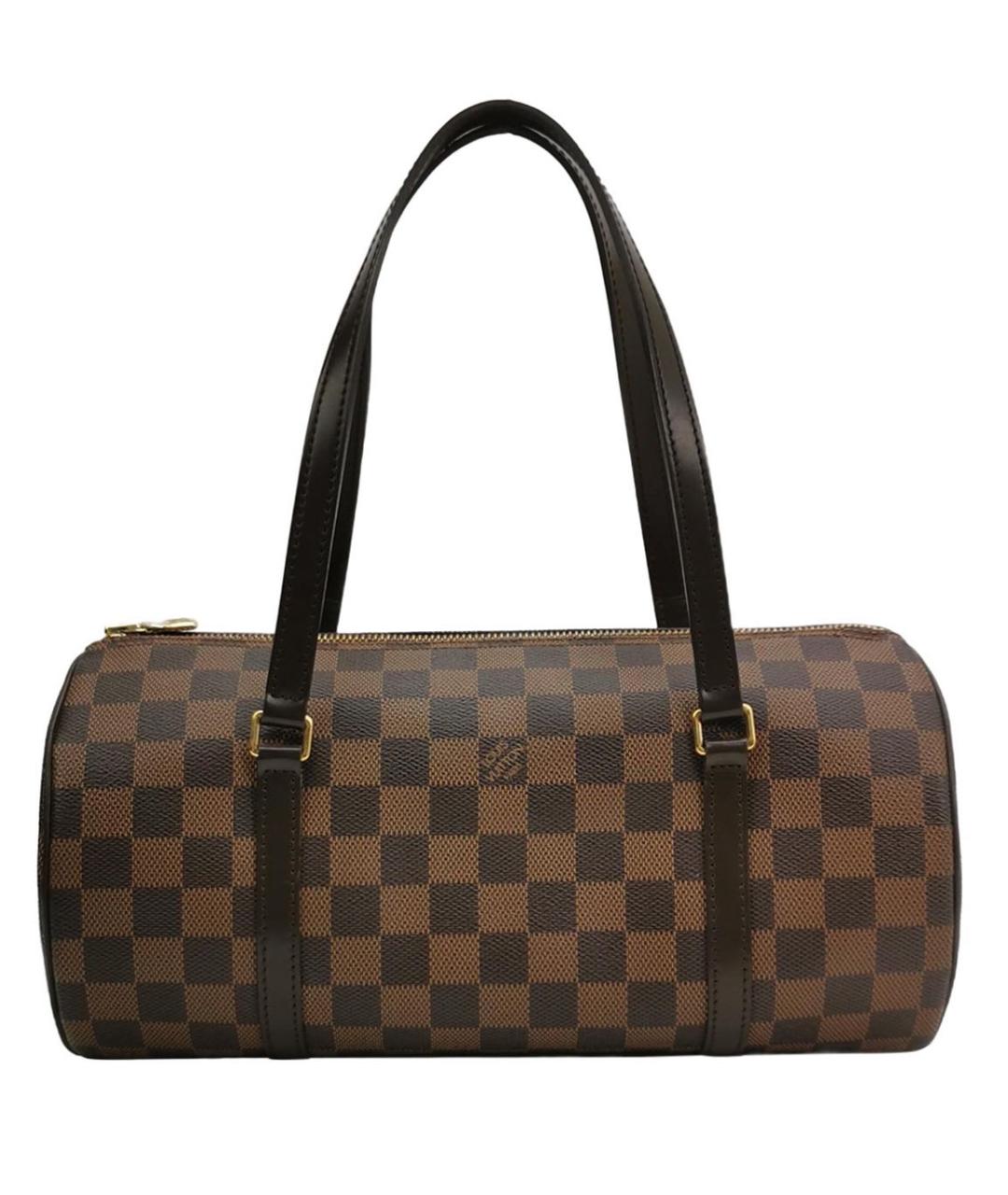 LOUIS VUITTON Коричневая кожаная сумка через плечо, фото 1