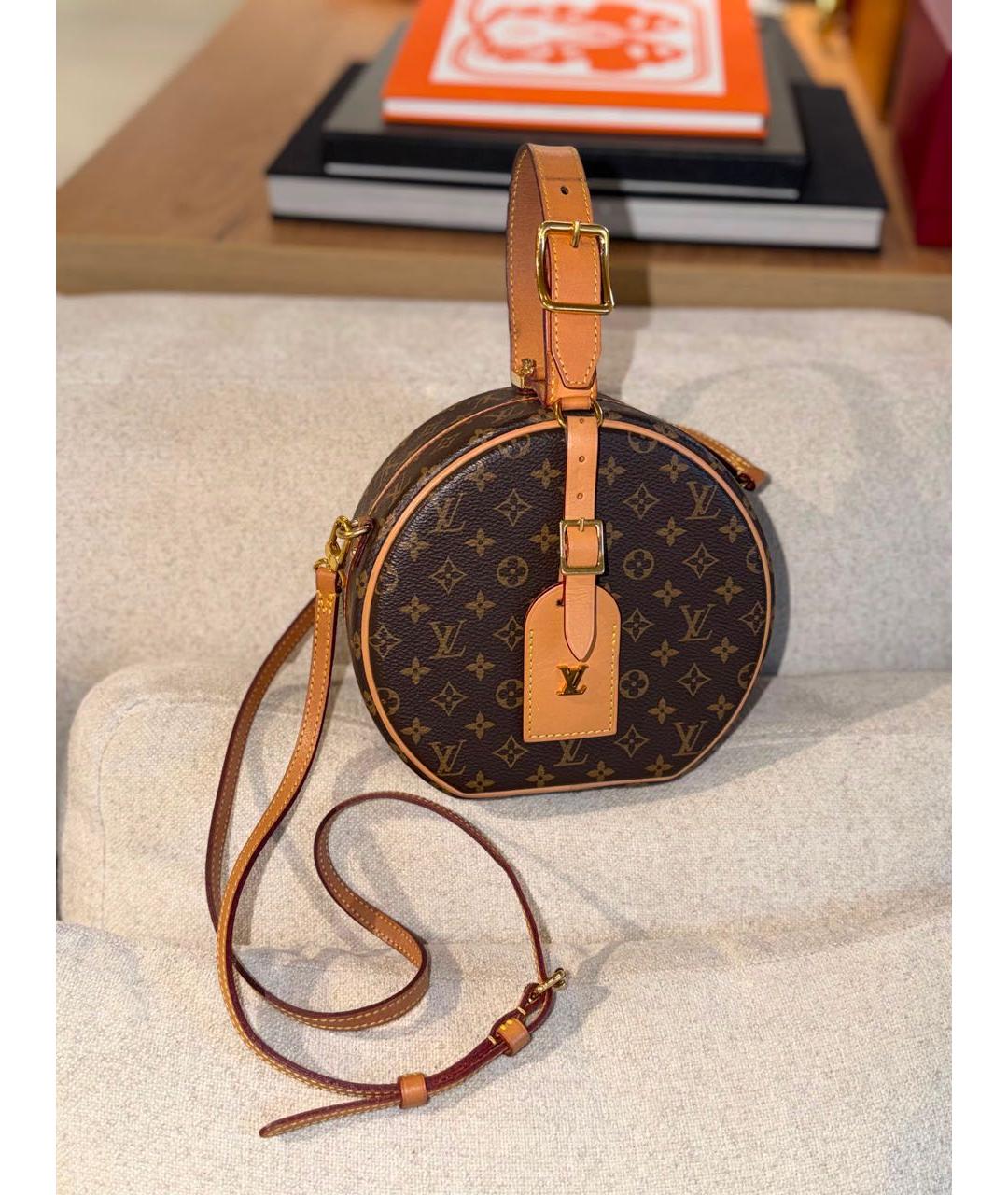 LOUIS VUITTON Коричневая сумка через плечо из канвы, фото 3