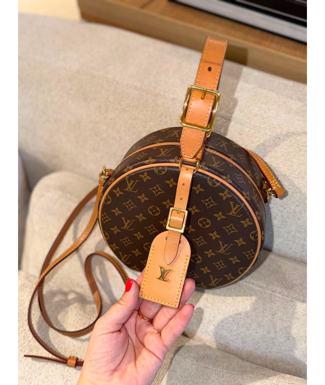 LOUIS VUITTON Коричневая сумка через плечо из канвы, фото 2