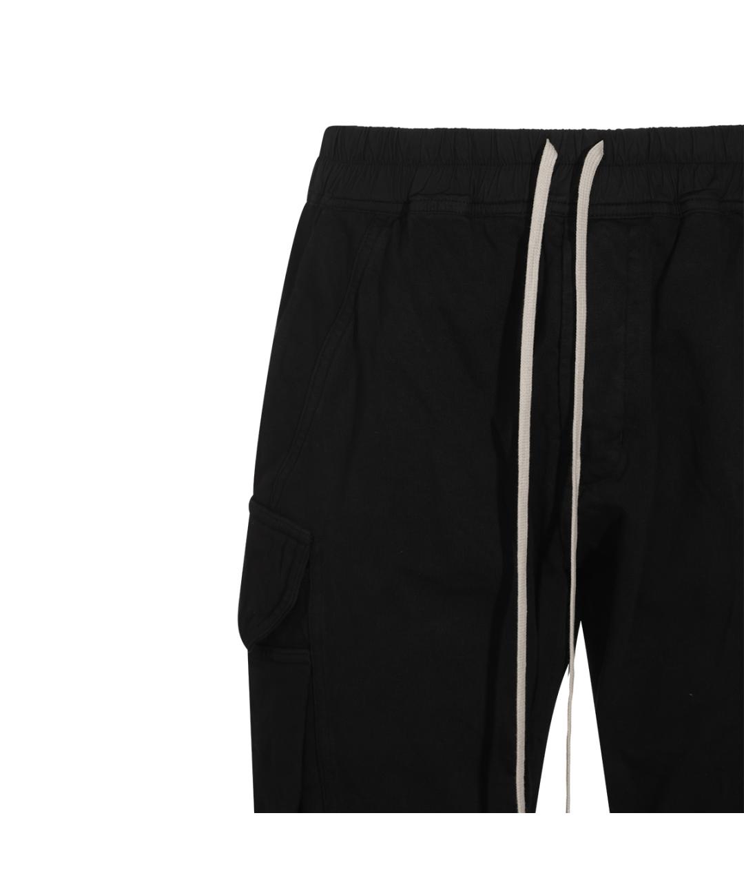 RICK OWENS DRKSHDW Черные хлопковые повседневные брюки, фото 4