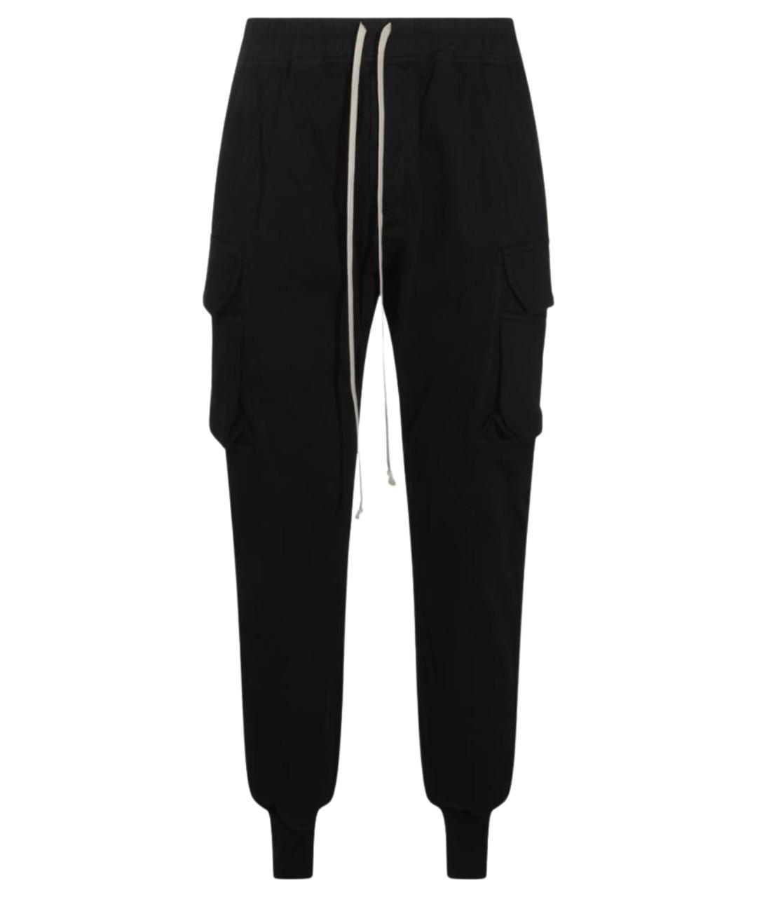 RICK OWENS DRKSHDW Черные хлопковые повседневные брюки, фото 1