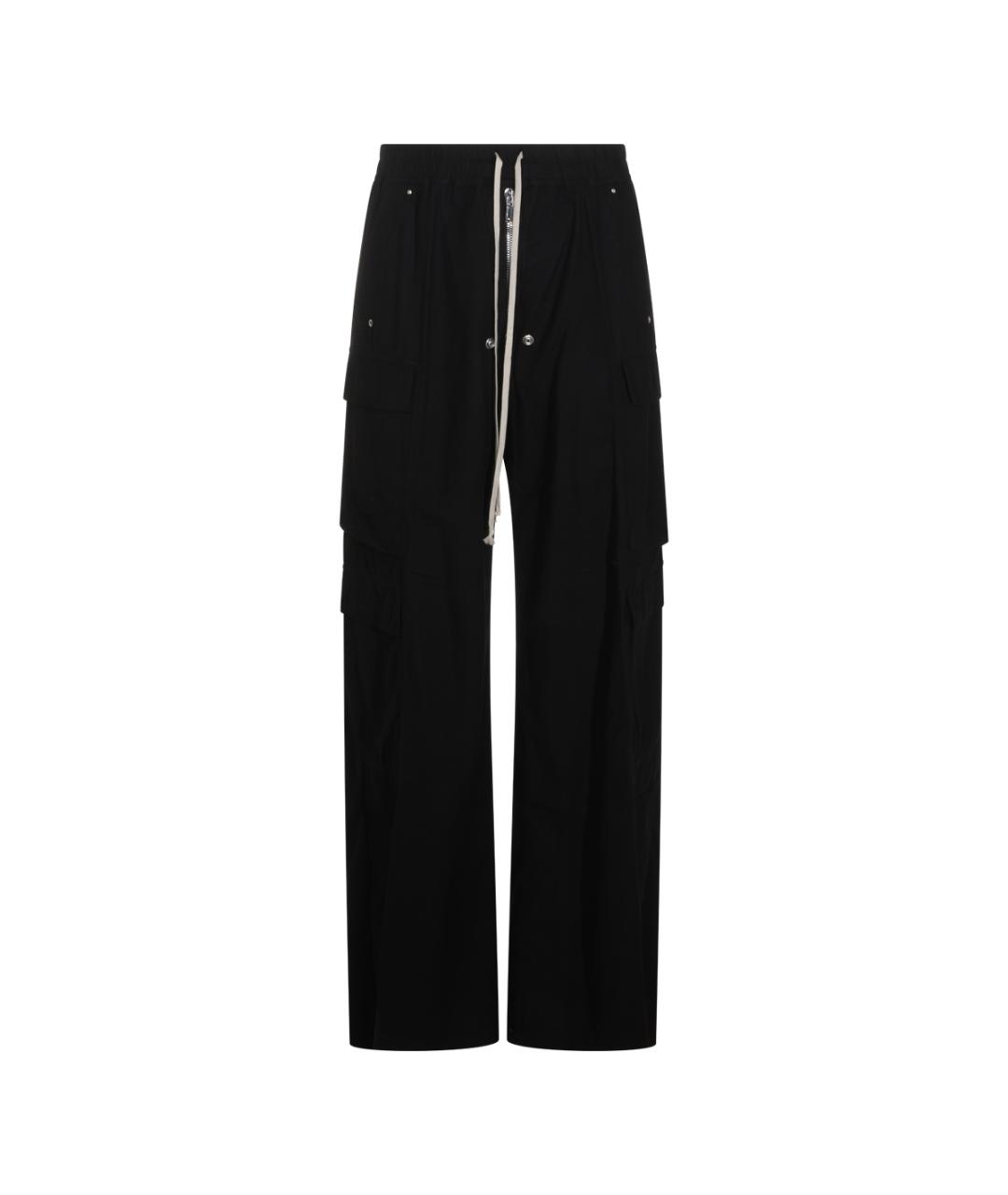 RICK OWENS DRKSHDW Черные хлопковые повседневные брюки, фото 1