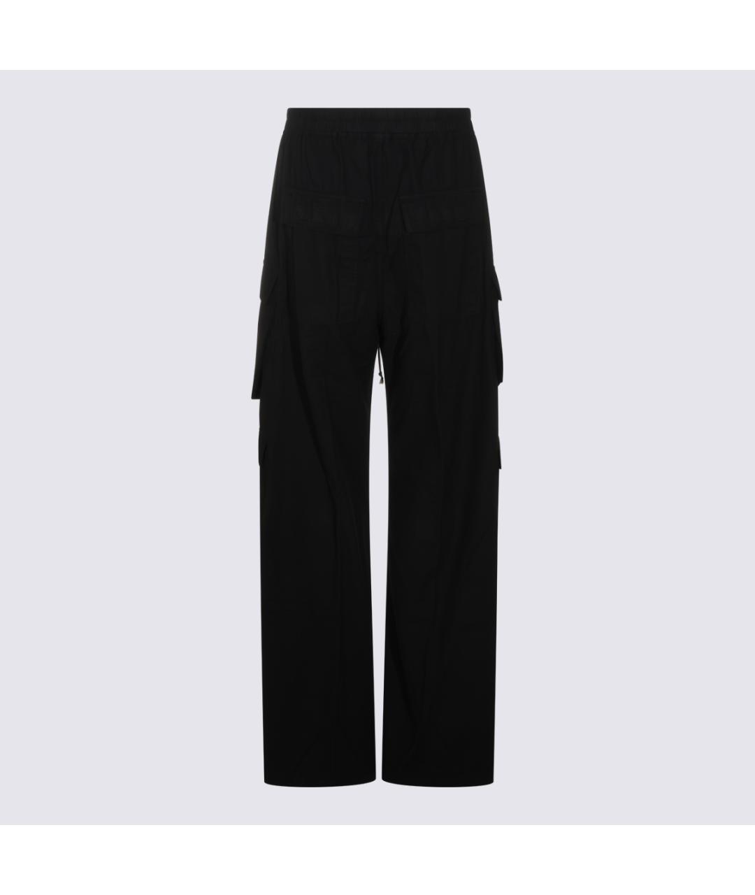 RICK OWENS DRKSHDW Черные хлопковые повседневные брюки, фото 4