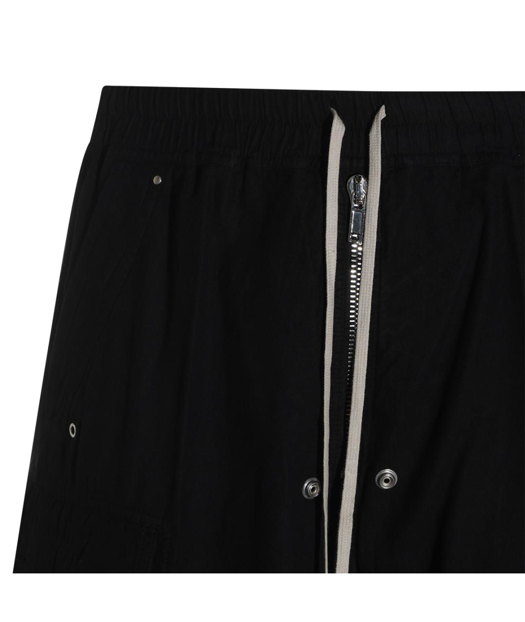 RICK OWENS DRKSHDW Черные хлопковые повседневные брюки, фото 5