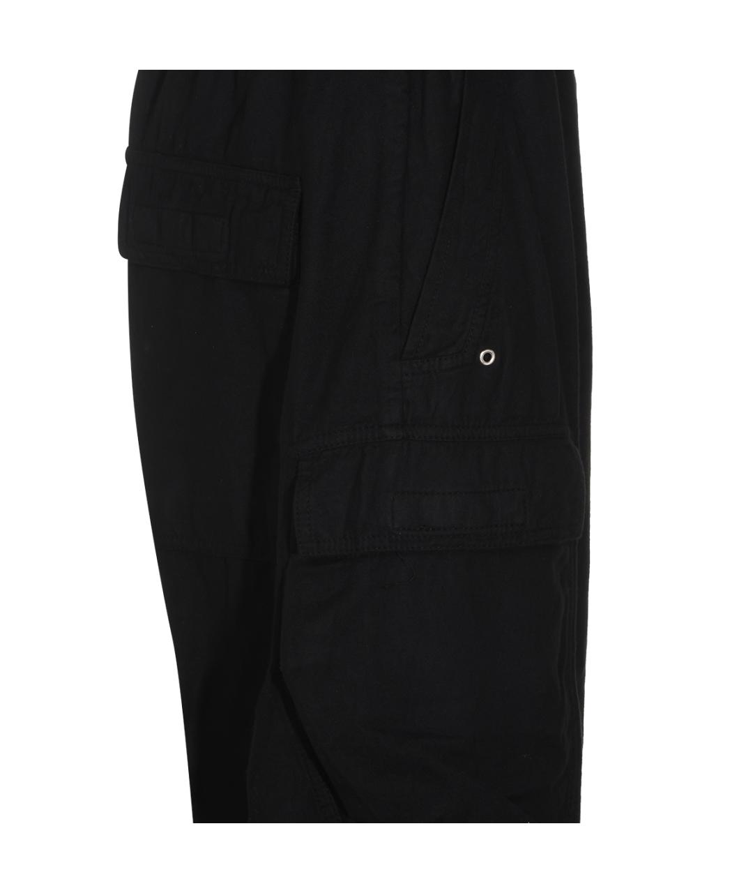RICK OWENS DRKSHDW Черные хлопковые повседневные брюки, фото 7
