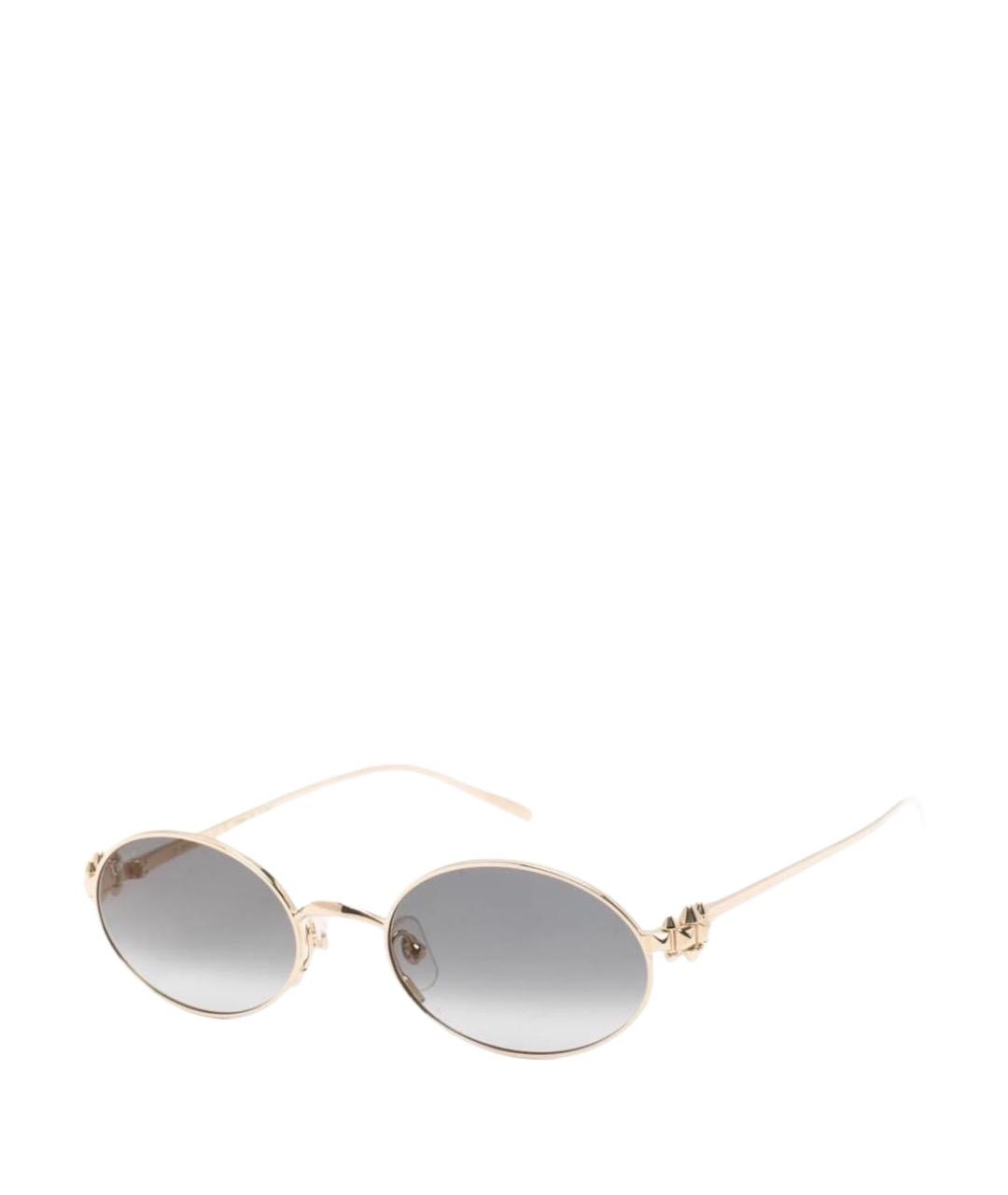 CARTIER Золотые металлические солнцезащитные очки, фото 1