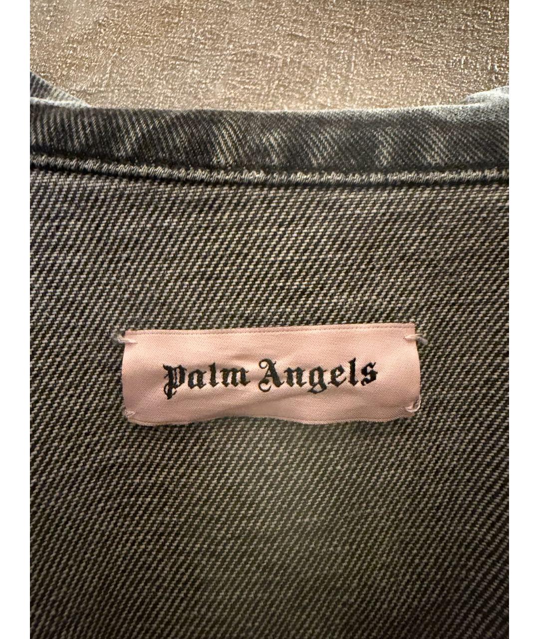 PALM ANGELS Серая деним куртка, фото 3