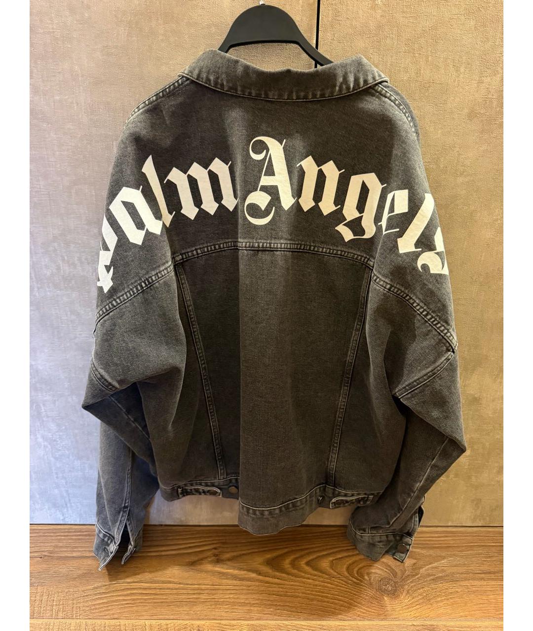 PALM ANGELS Серая деним куртка, фото 2